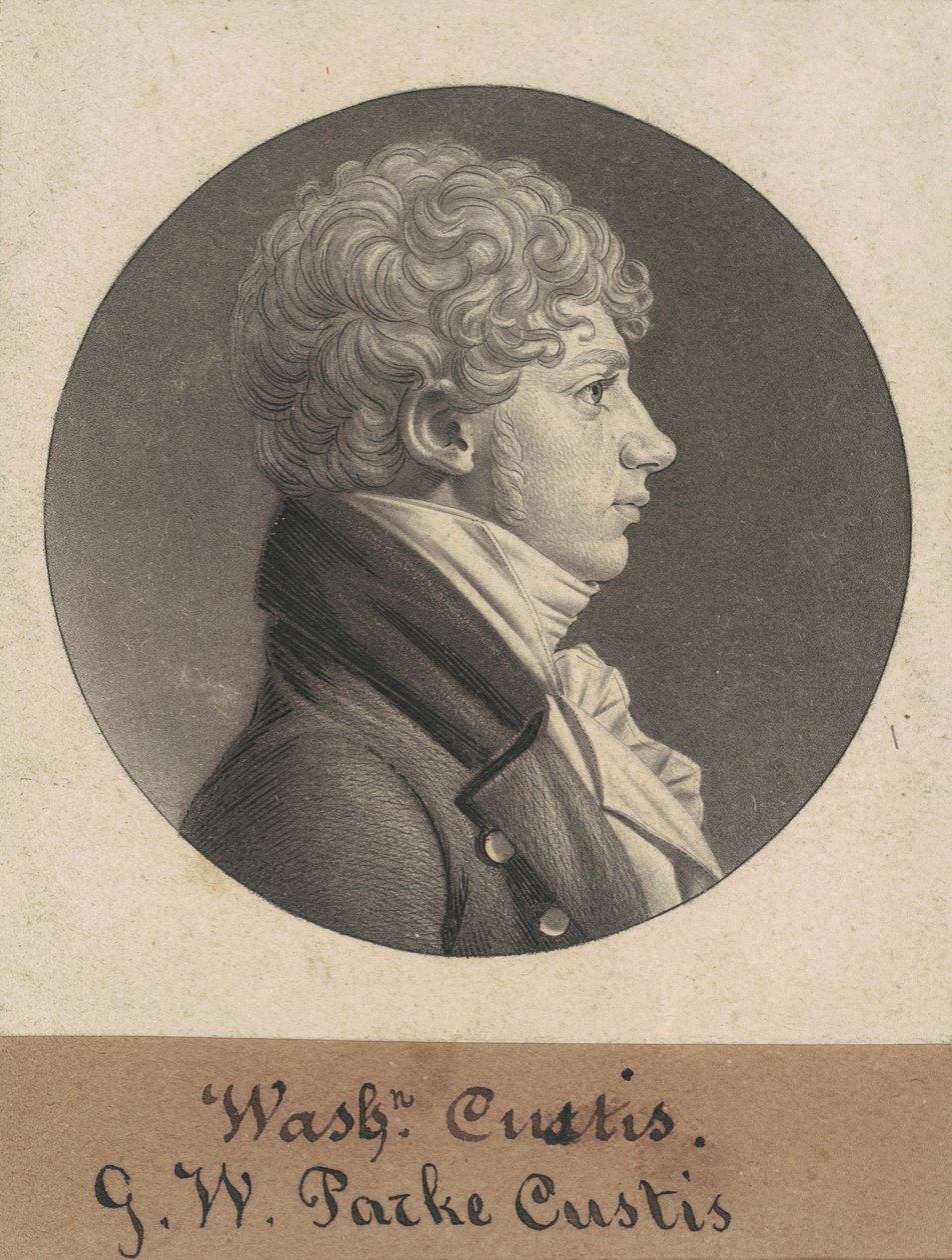 George Washington Parke Custis alkotó: Charles B. J. Févret de Saint Mémin