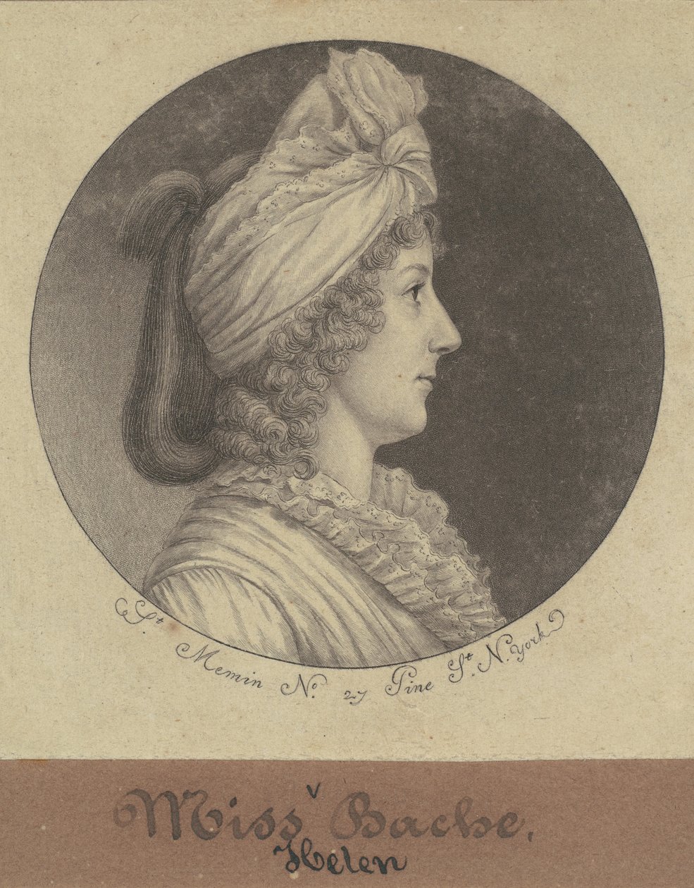 Helena Bache alkotó: Charles B. J. Févret de Saint Mémin