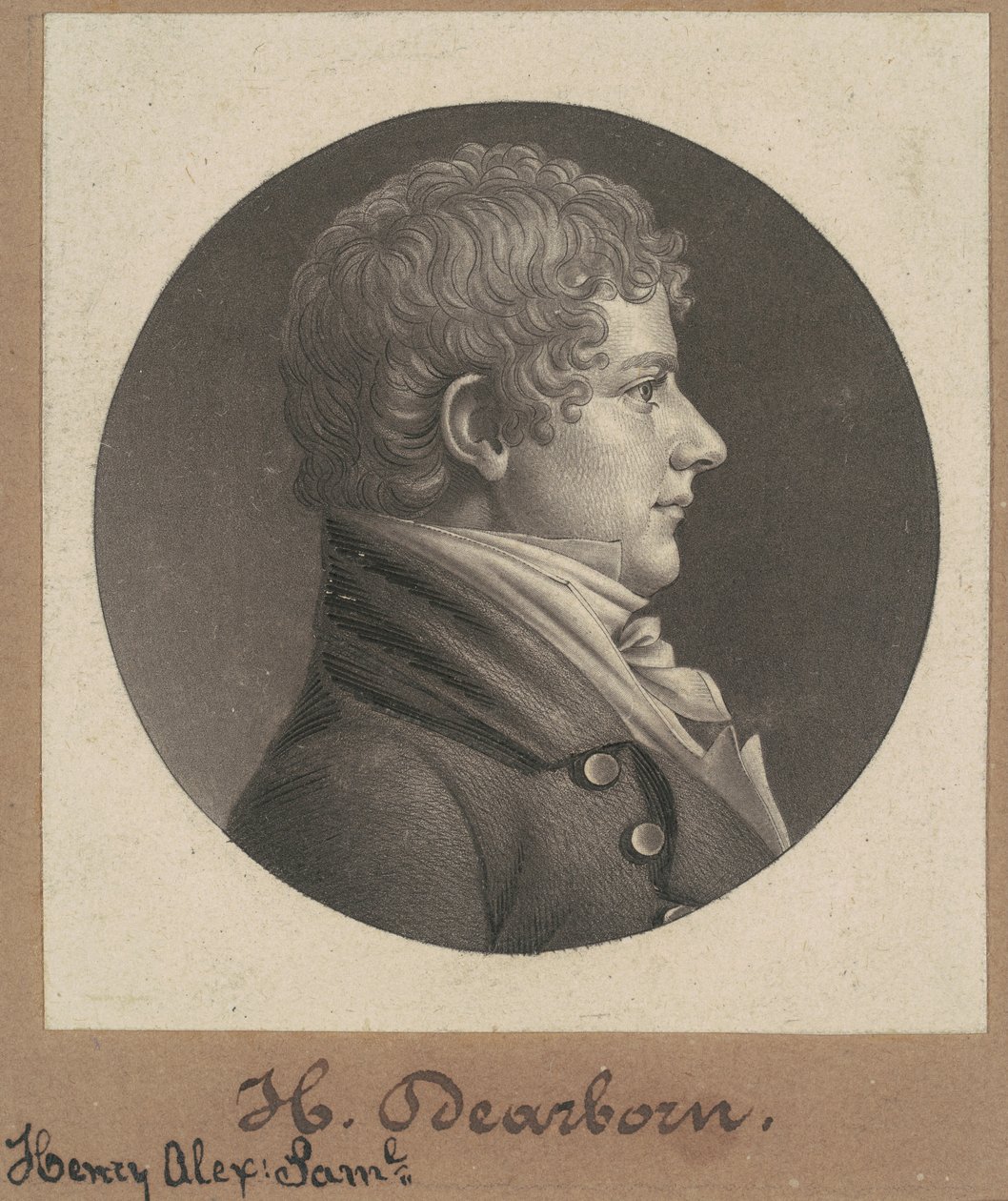 Henry Alexander Scammell Dearborn alkotó: Charles B. J. Févret de Saint Mémin