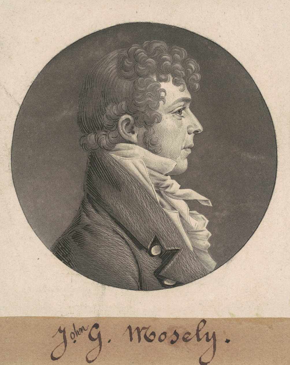 J. G. Mosely alkotó: Charles B. J. Févret de Saint Mémin