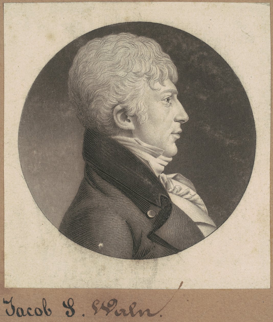Jacob S. Waln alkotó: Charles B. J. Févret de Saint Mémin