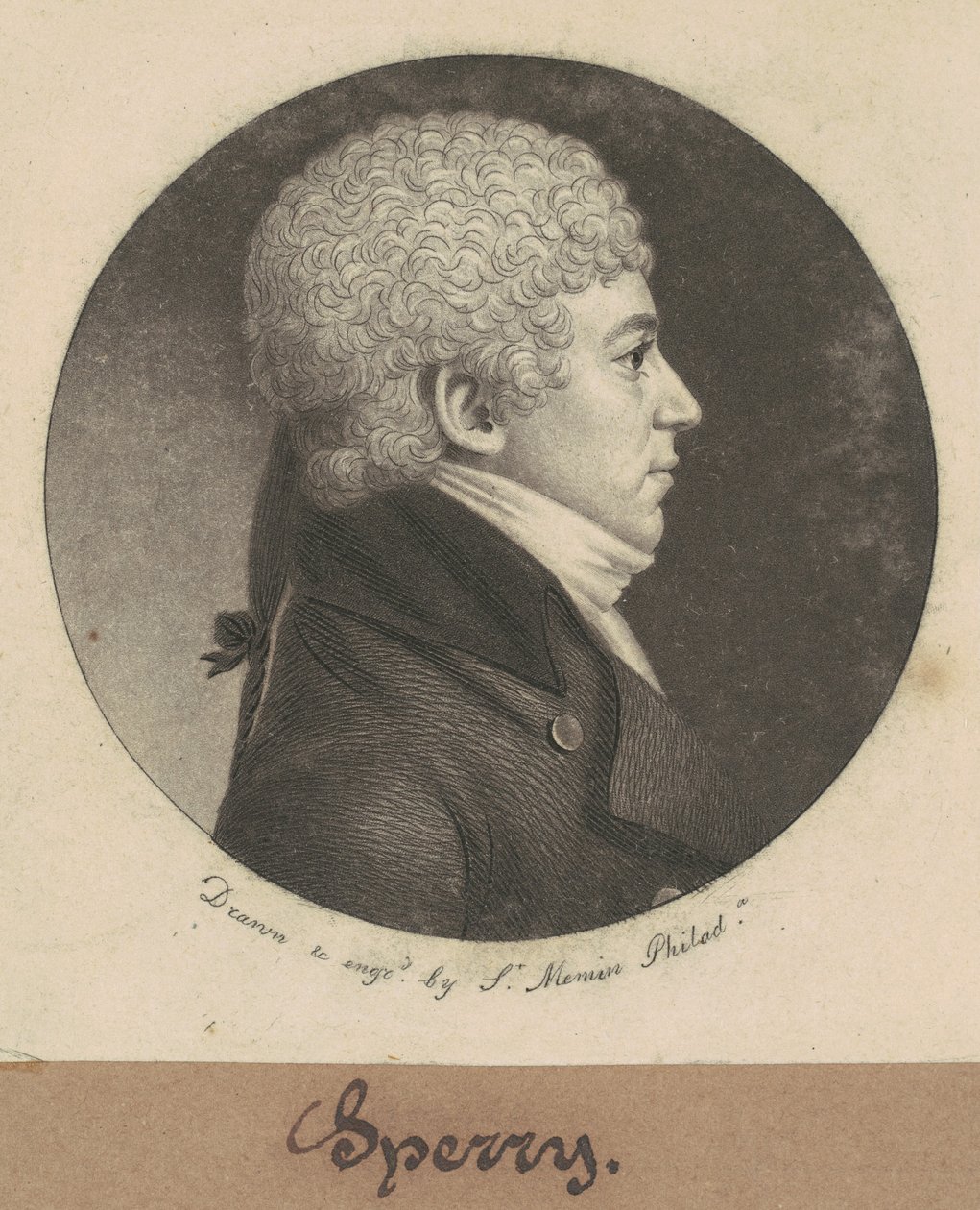 Jacob Sperry alkotó: Charles B. J. Févret de Saint Mémin