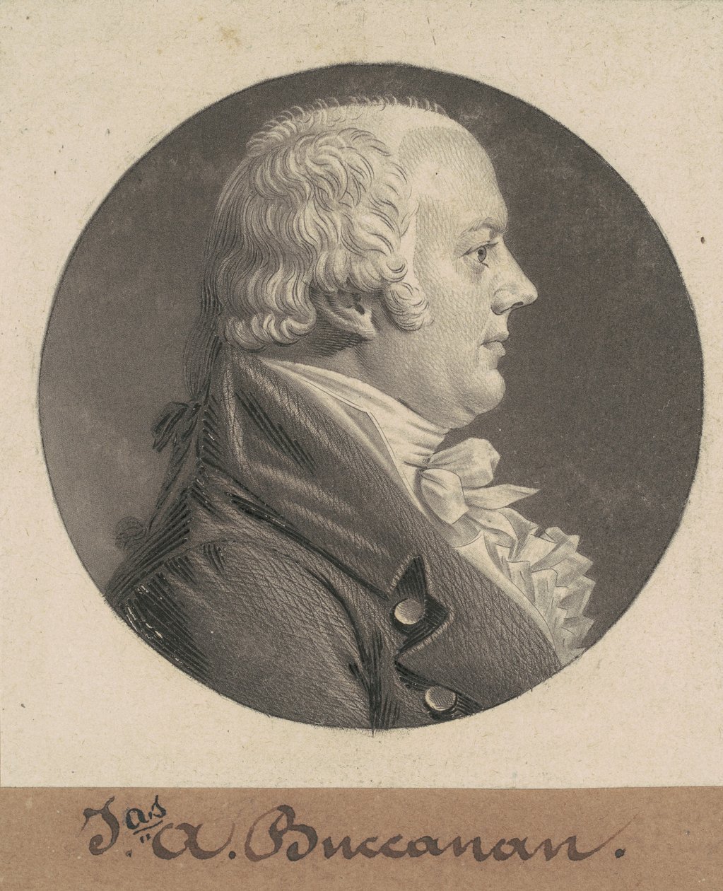 James A. Buchanan alkotó: Charles B. J. Févret de Saint Mémin