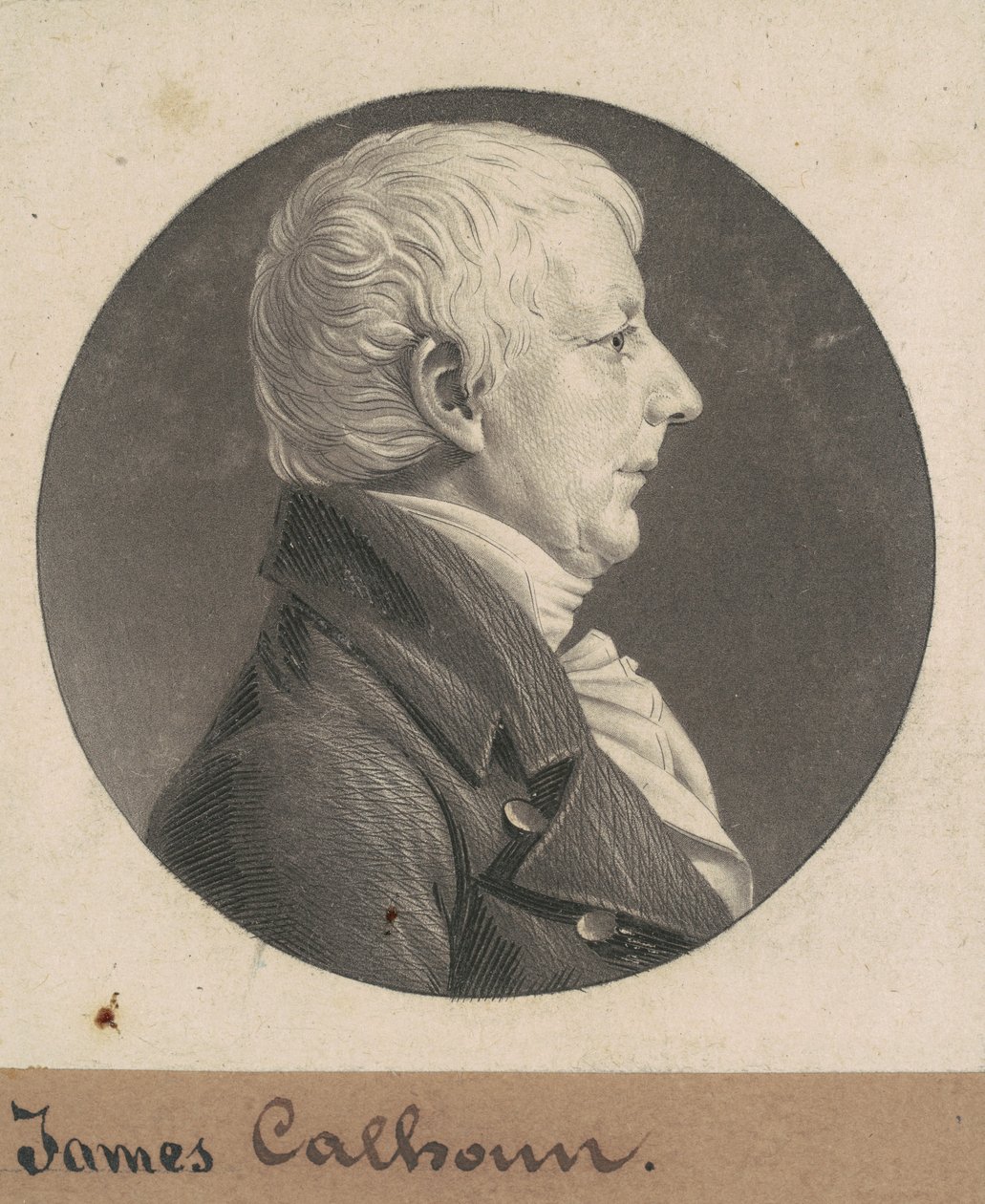 James Calhoun alkotó: Charles B. J. Févret de Saint Mémin