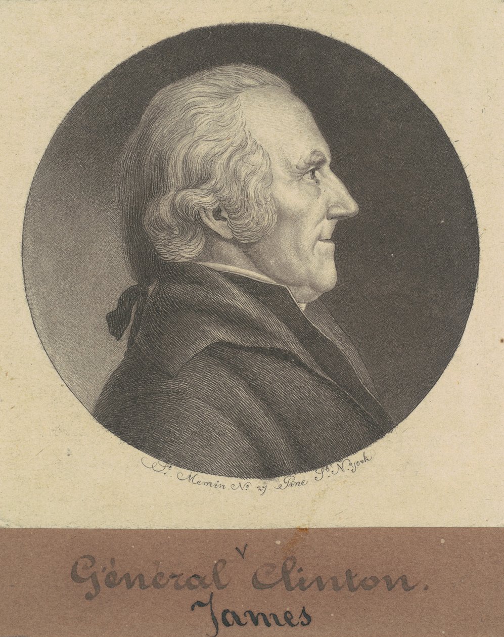 James Clinton alkotó: Charles B. J. Févret de Saint Mémin
