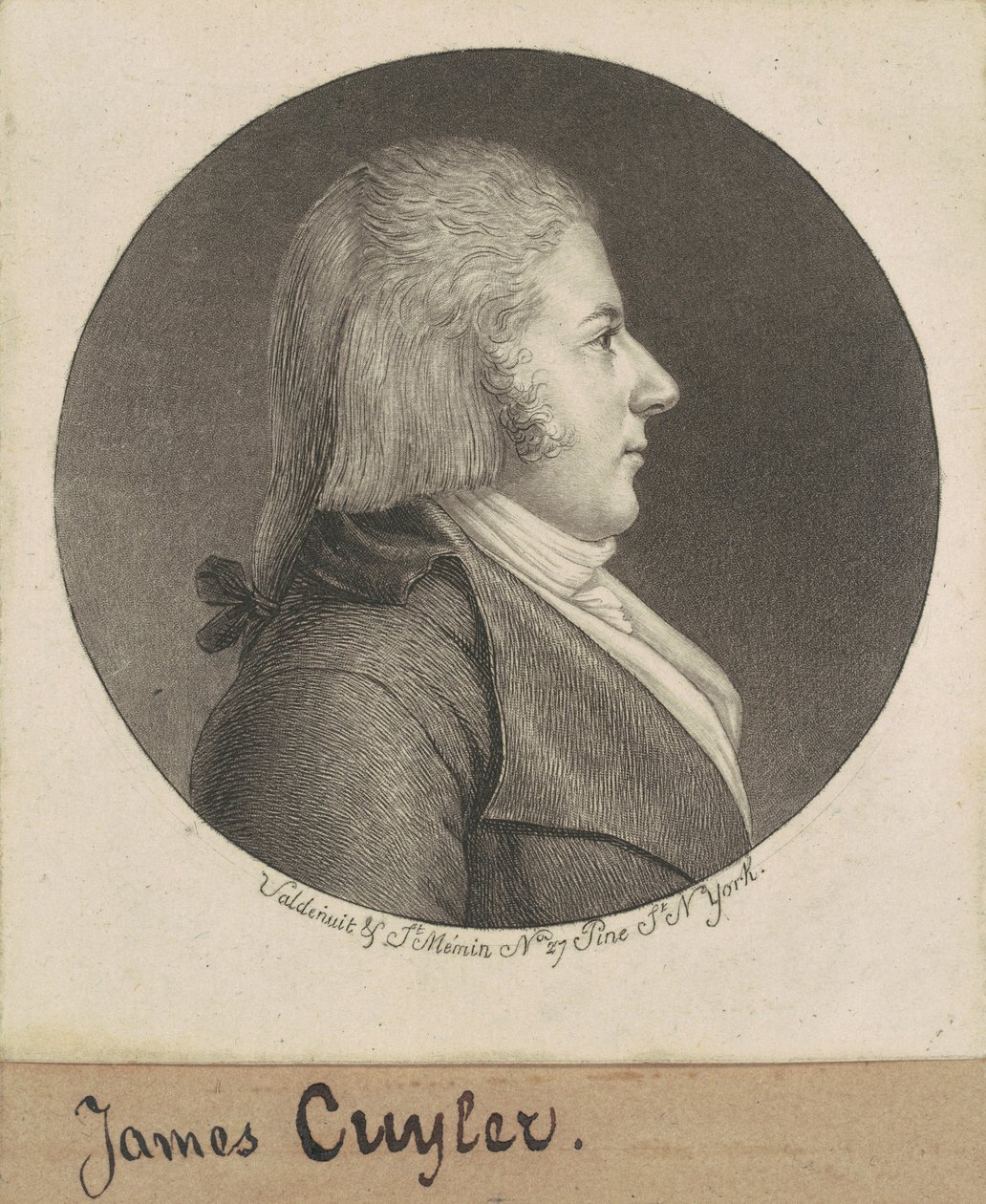 James Cuyler alkotó: Charles B. J. Févret de Saint Mémin