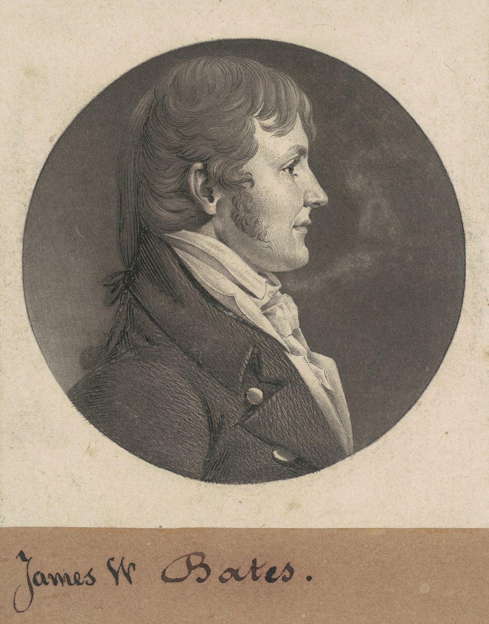 James Woodson Bates alkotó: Charles B. J. Févret de Saint Mémin