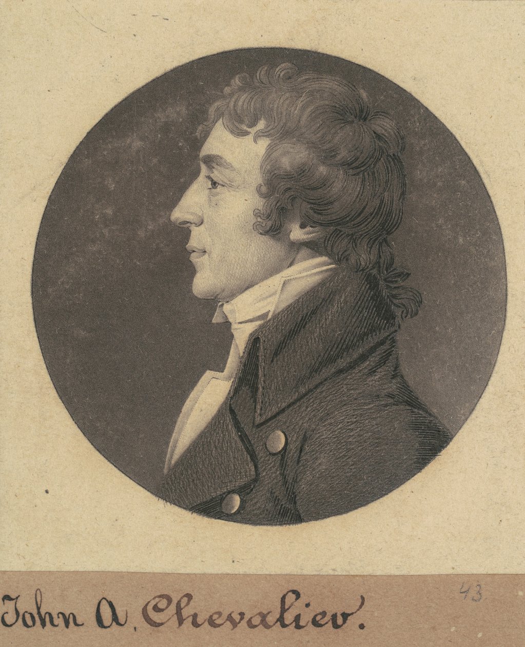 Jean Auguste Marie de Chevallie alkotó: Charles B. J. Févret de Saint Mémin