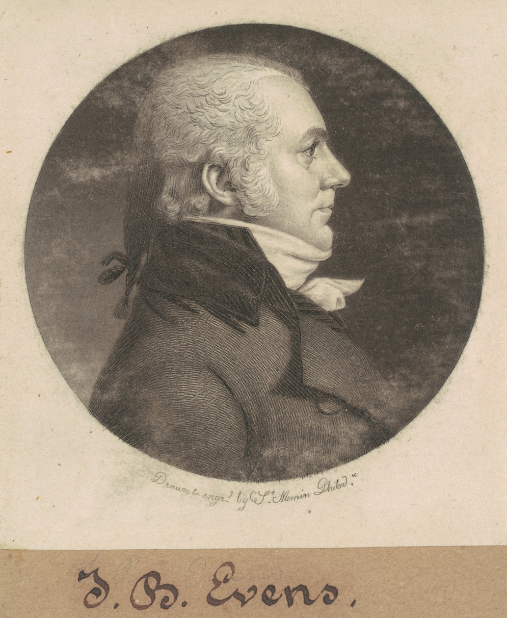 John B. Evens alkotó: Charles B. J. Févret de Saint Mémin
