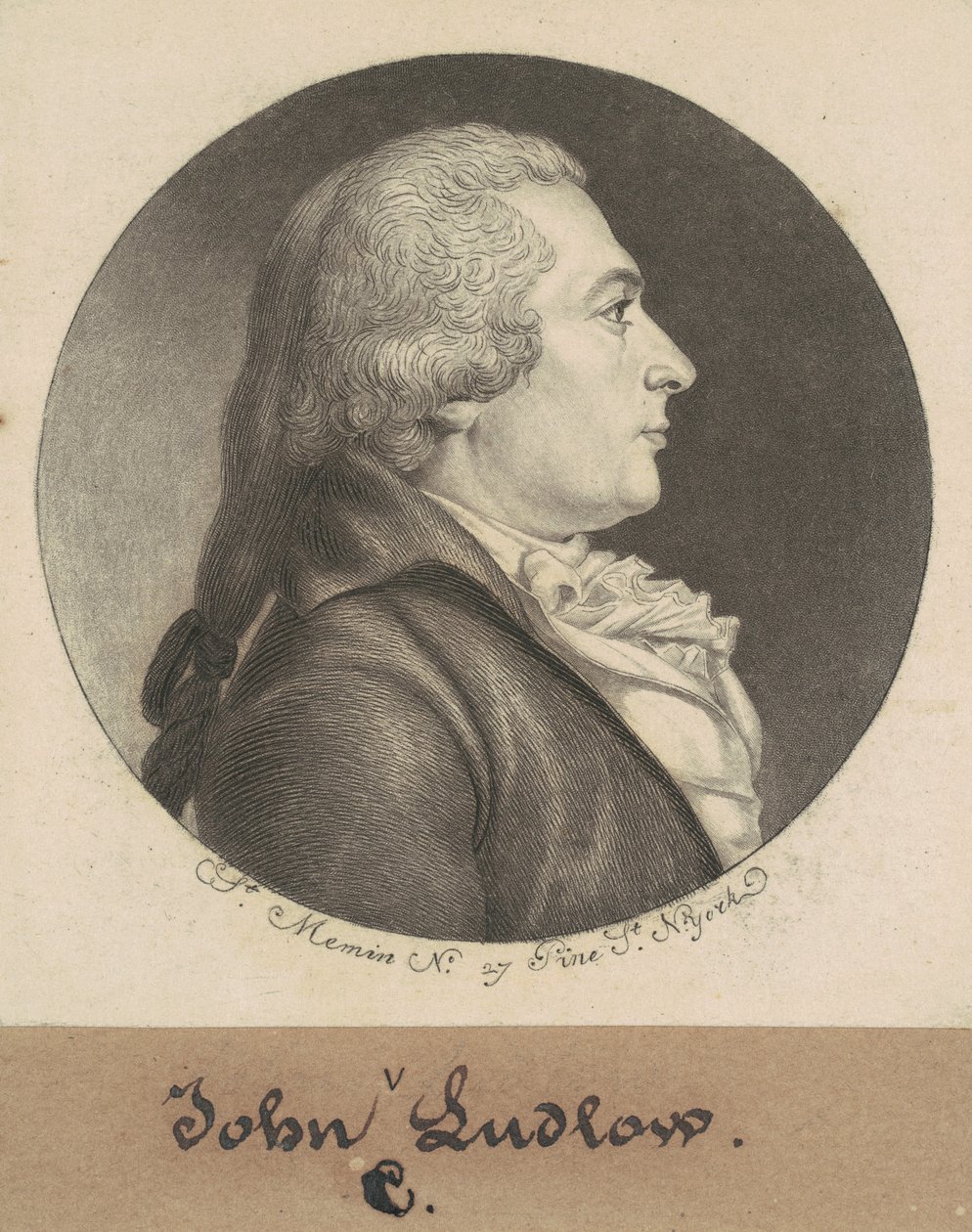 John Crooke Ludlow alkotó: Charles B. J. Févret de Saint Mémin