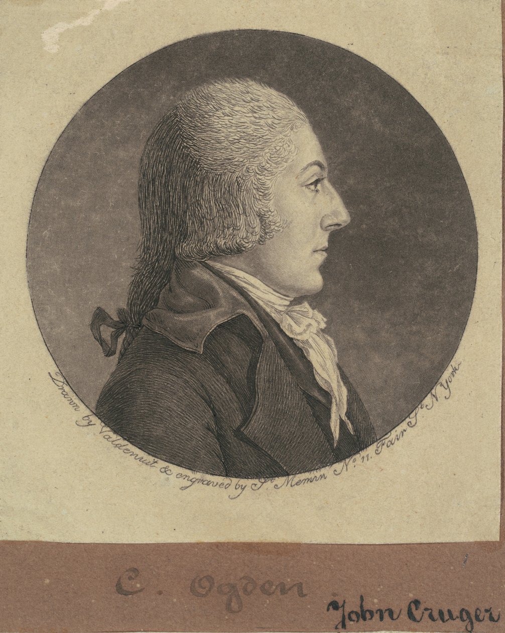 John Cruger alkotó: Charles B. J. Févret de Saint Mémin