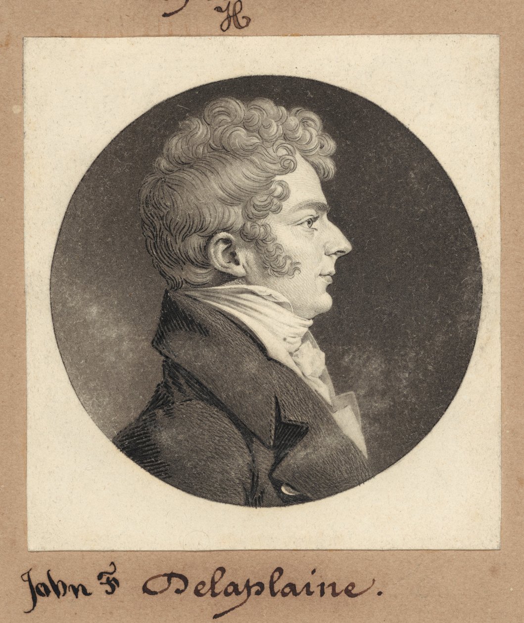 John F. Delaplaine alkotó: Charles B. J. Févret de Saint Mémin