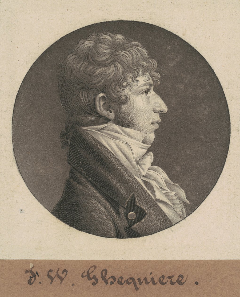 John Francis William Ghequiere alkotó: Charles B. J. Févret de Saint Mémin