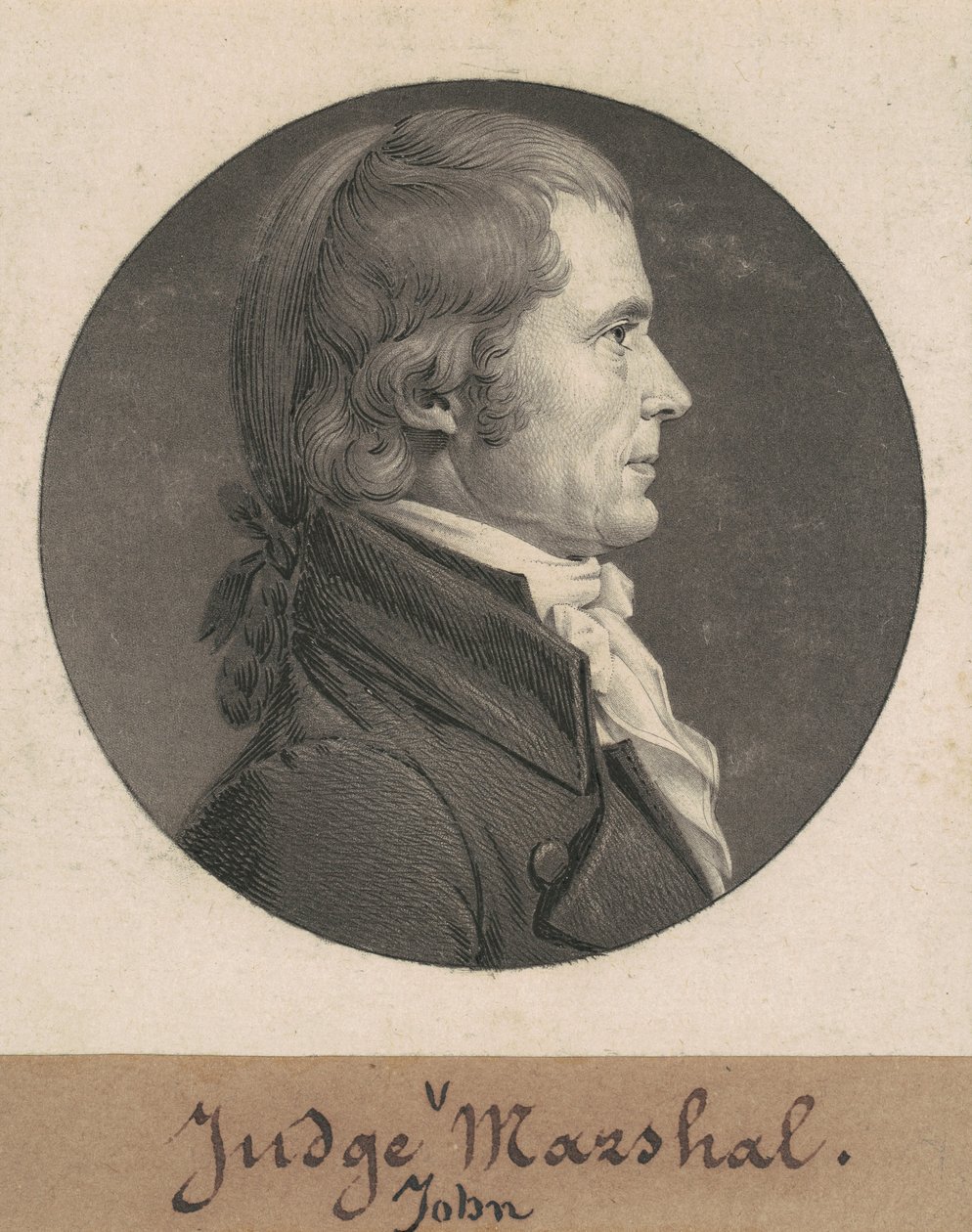John Marshall alkotó: Charles B. J. Févret de Saint Mémin
