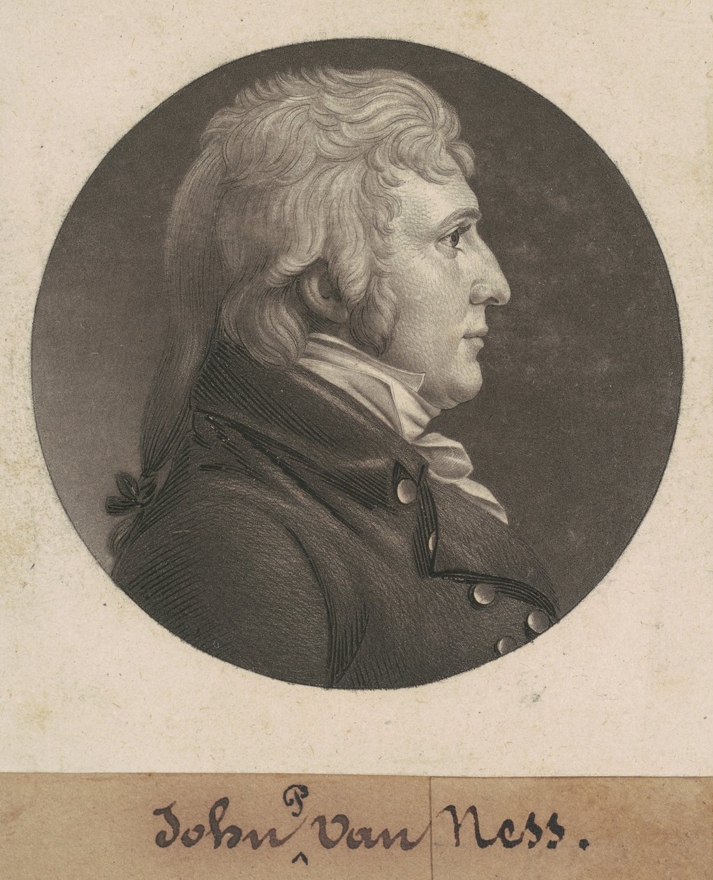 John Peter Van Ness alkotó: Charles B. J. Févret de Saint Mémin