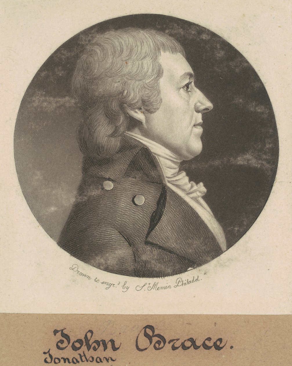 Jonathan Brace, Jr. alkotó: Charles B. J. Févret de Saint Mémin