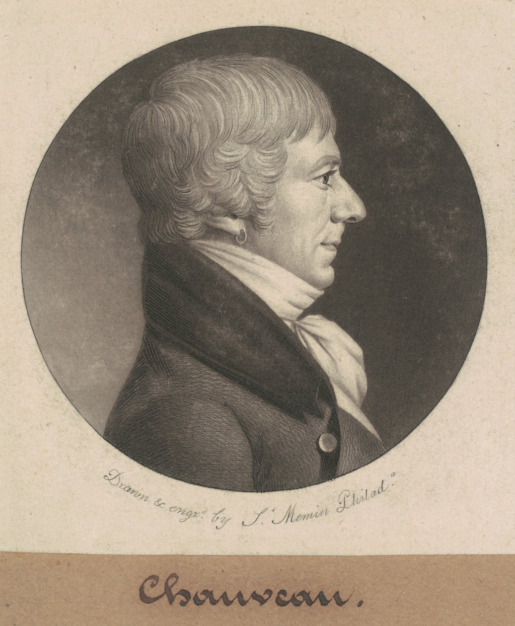 Joseph Anthony Chaveau alkotó: Charles B. J. Févret de Saint Mémin