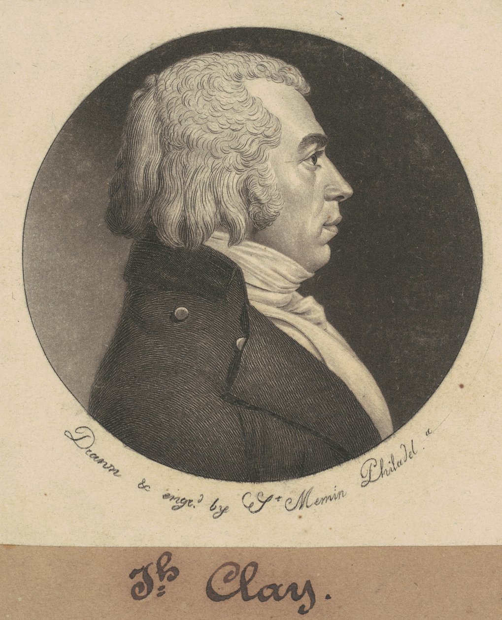 Joseph Clay alkotó: Charles B. J. Févret de Saint Mémin