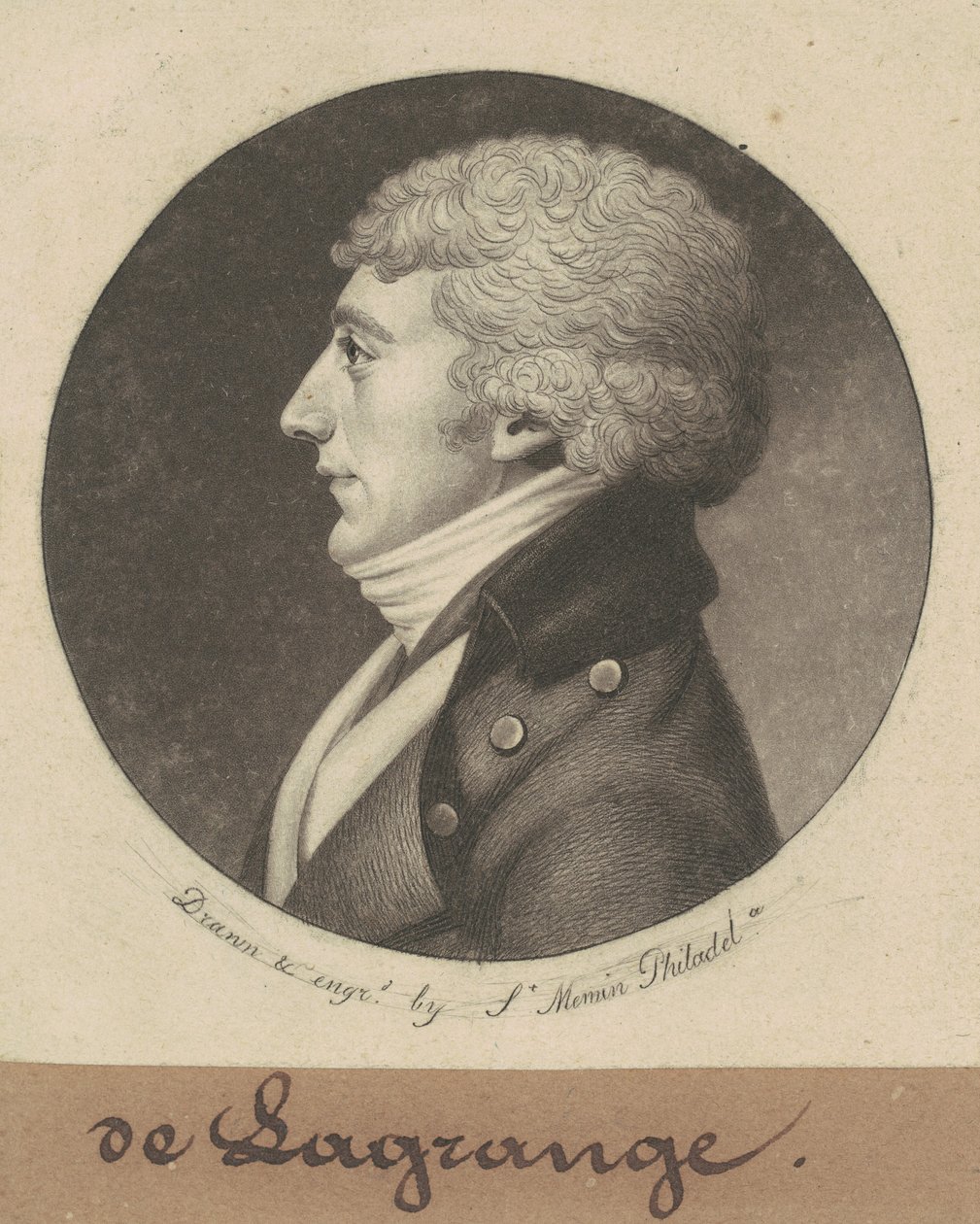 Joseph E. G. M. a Grange-ből alkotó: Charles B. J. Févret de Saint Mémin