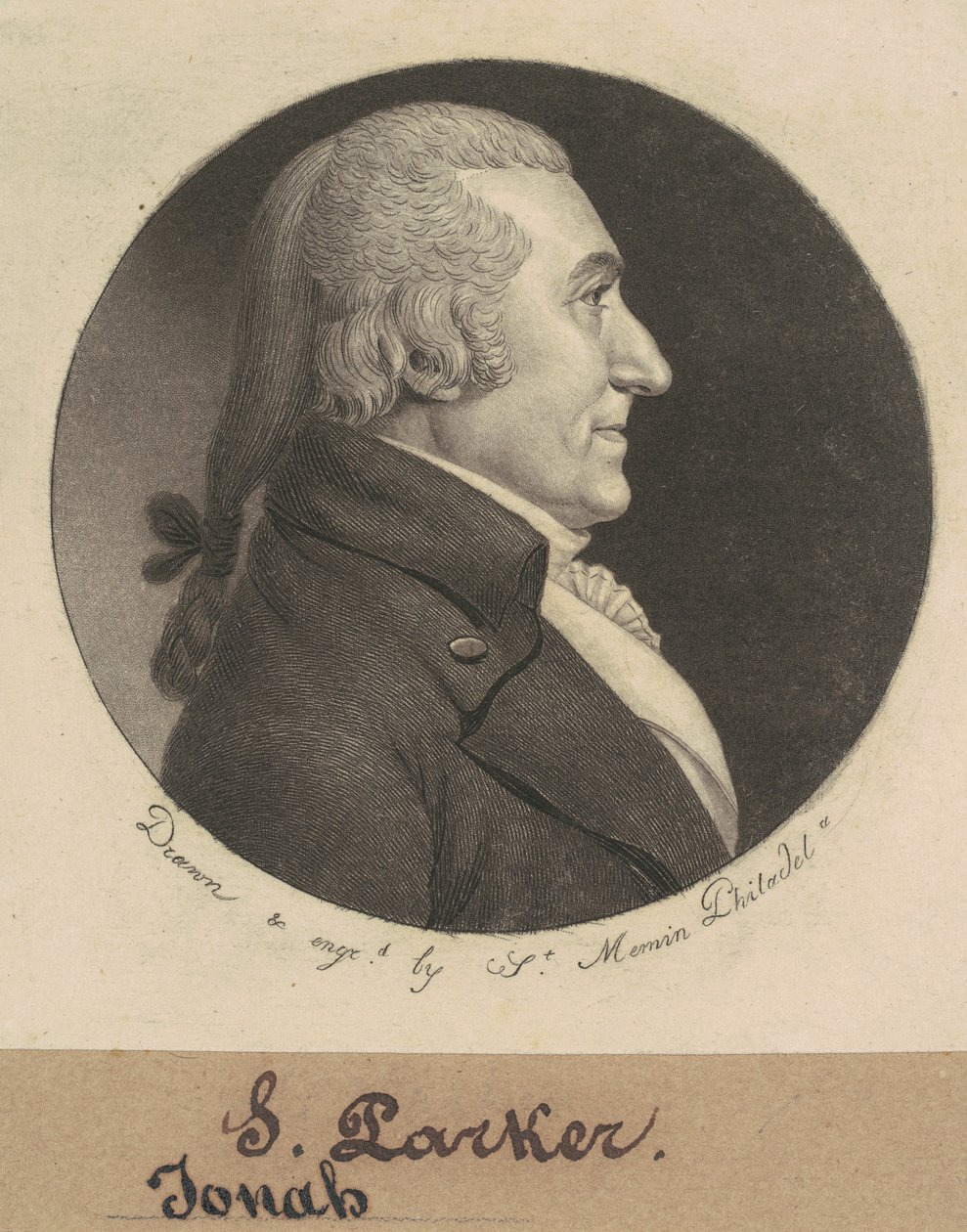 Josiah Parker alkotó: Charles B. J. Févret de Saint Mémin