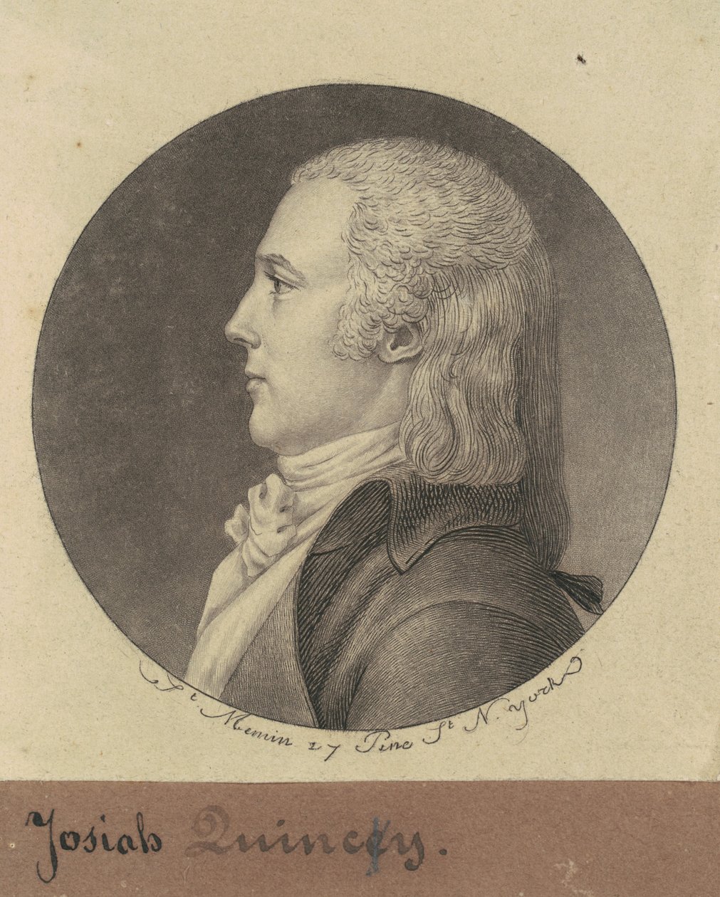 Josiah Quincy alkotó: Charles B. J. Févret de Saint Mémin