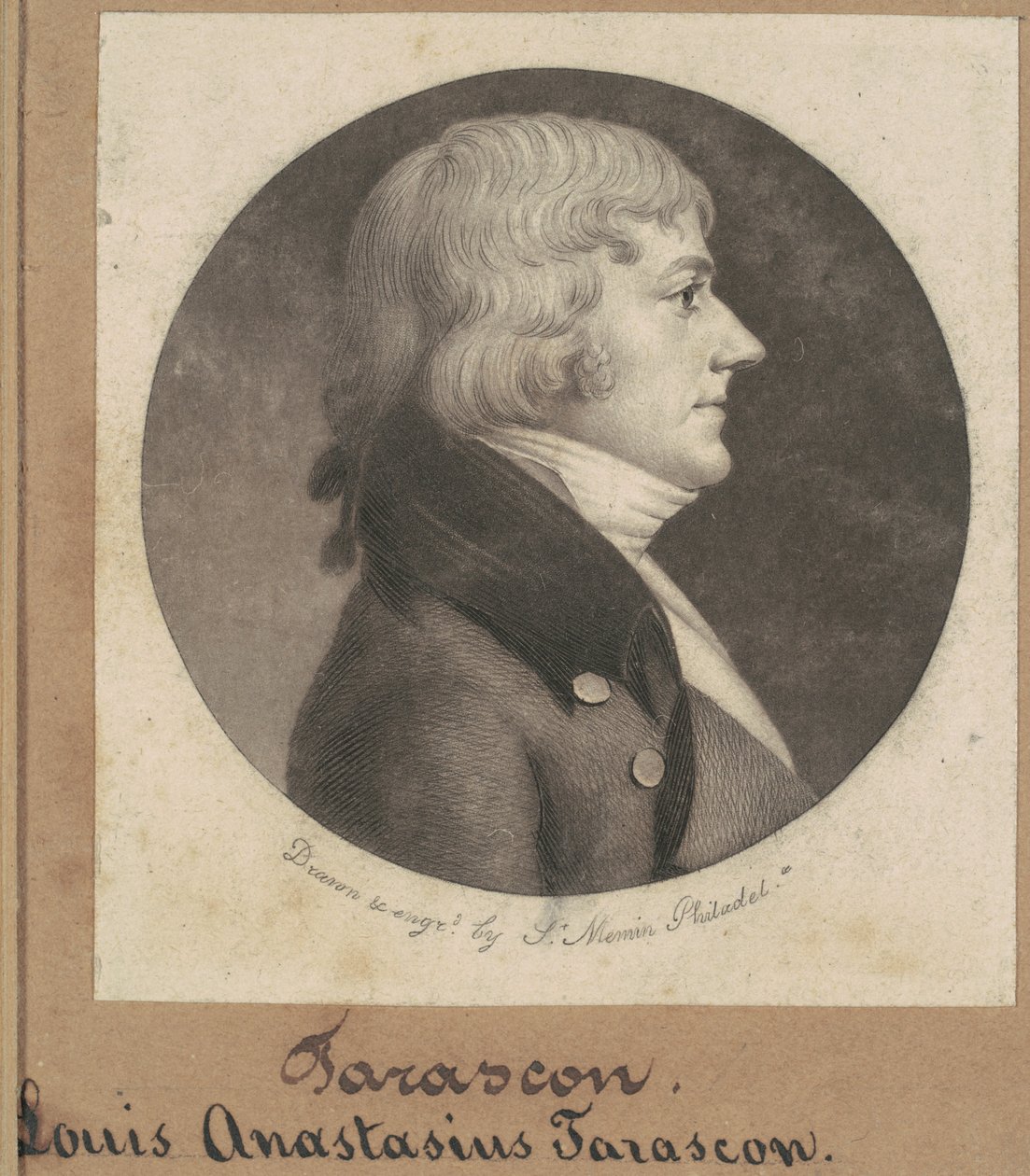 Louis Anastasius Tarascon alkotó: Charles B. J. Févret de Saint Mémin