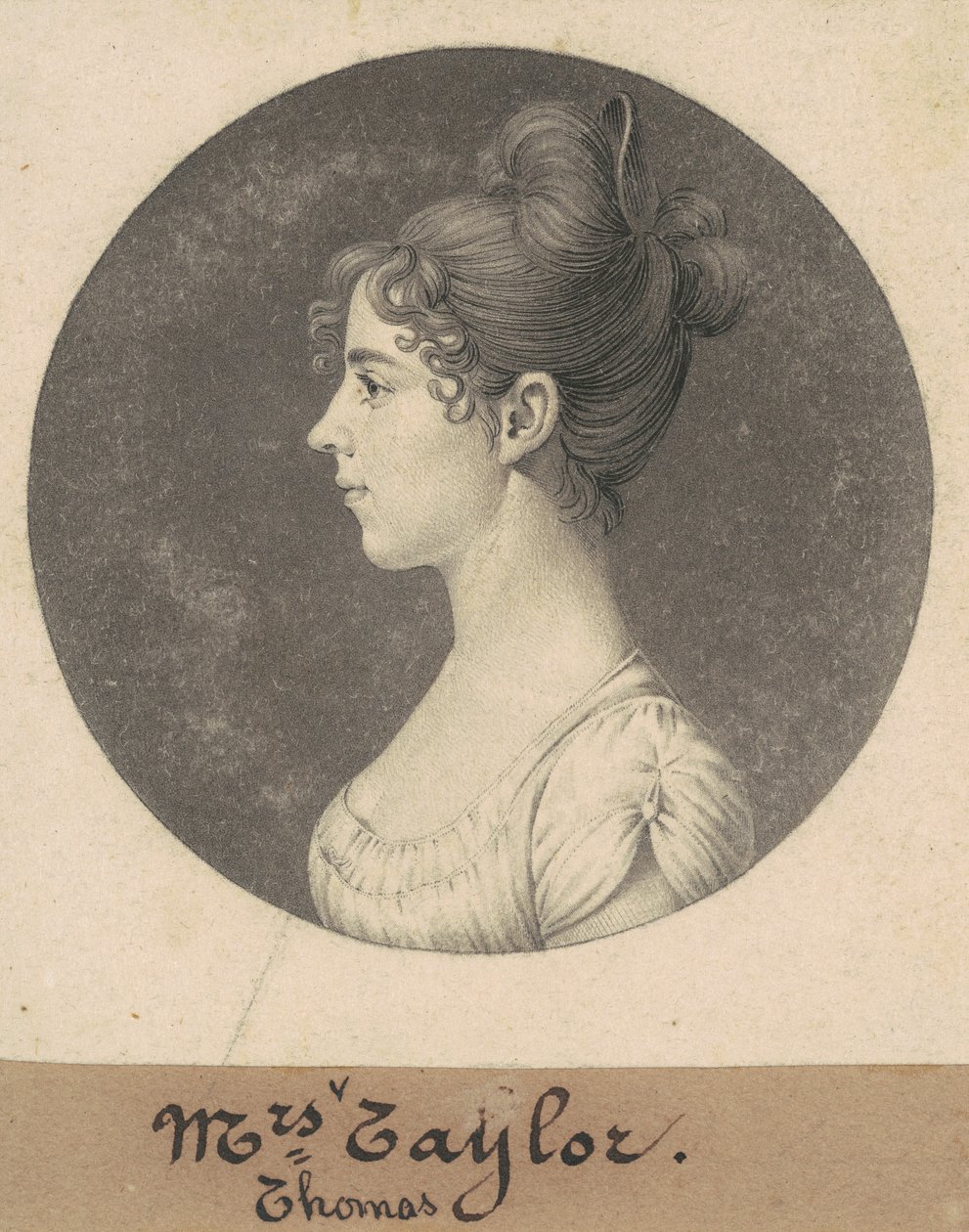 Lucy Harrison Singleton Taylor alkotó: Charles B. J. Févret de Saint Mémin