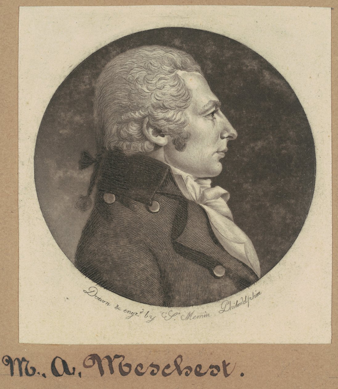 M. A. Meschert alkotó: Charles B. J. Févret de Saint Mémin