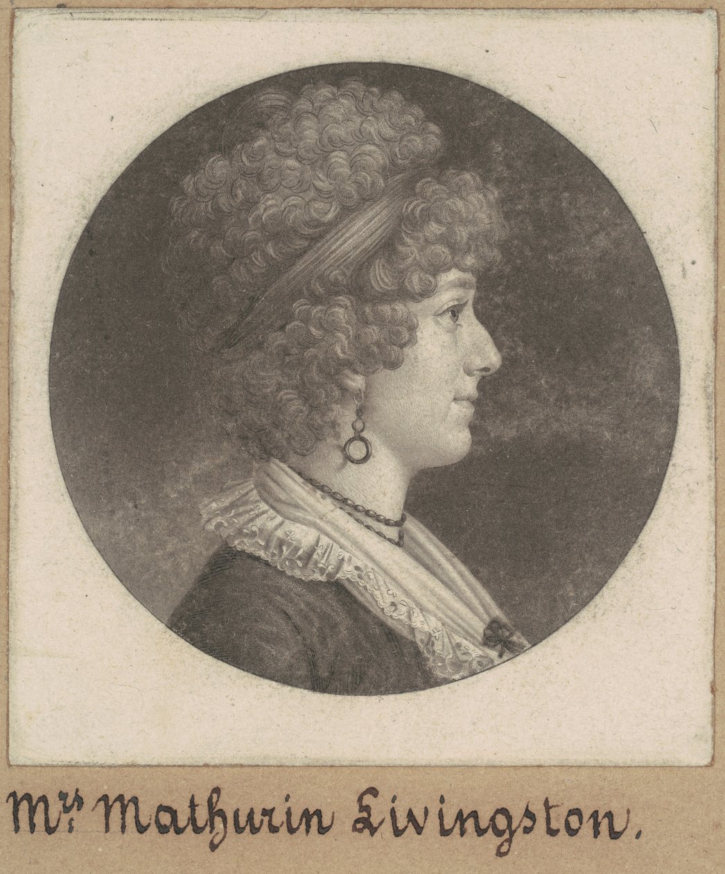 Margaret Lewis Livingston alkotó: Charles B. J. Févret de Saint Mémin