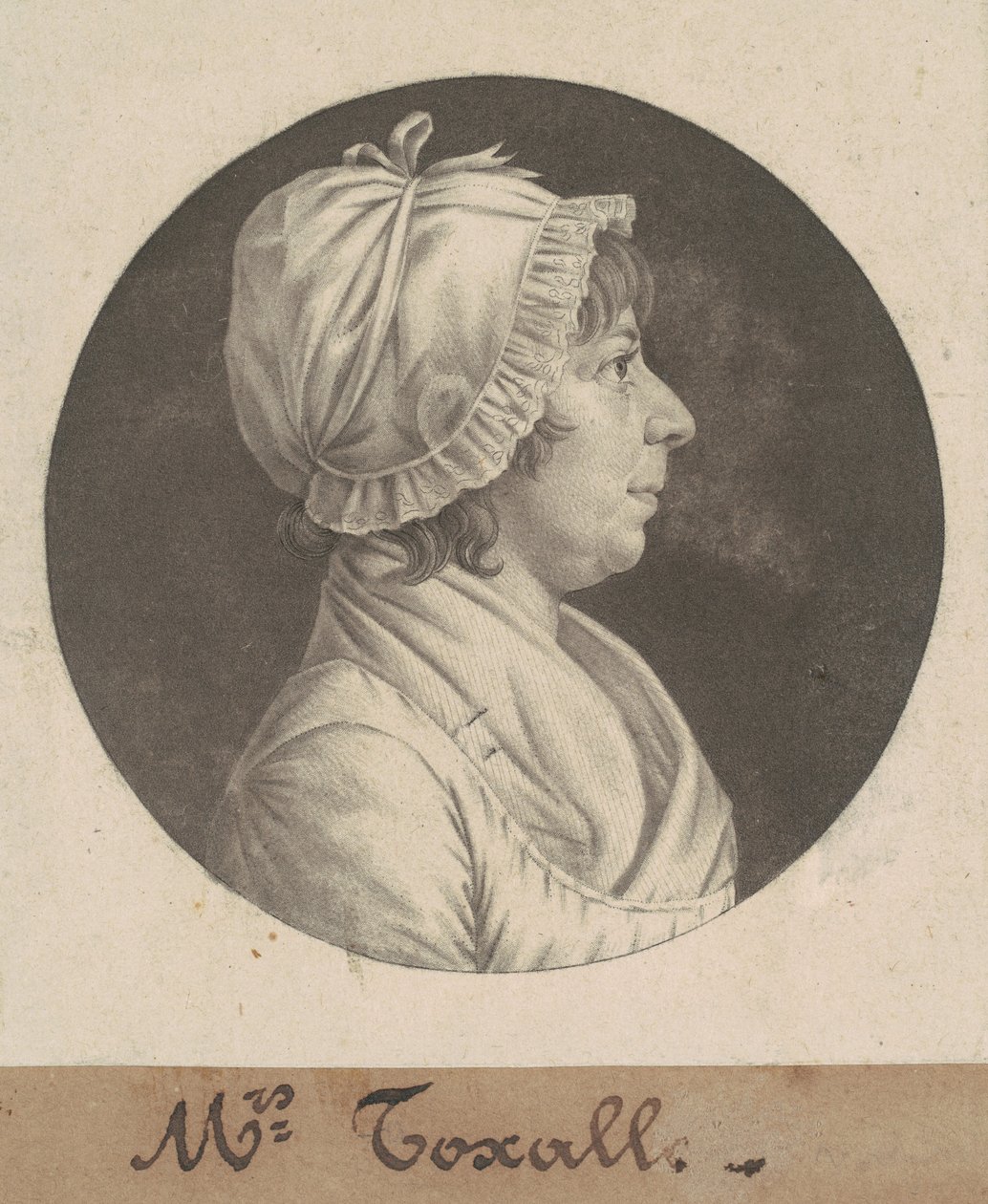 Margaret Smith Foxall alkotó: Charles B. J. Févret de Saint Mémin
