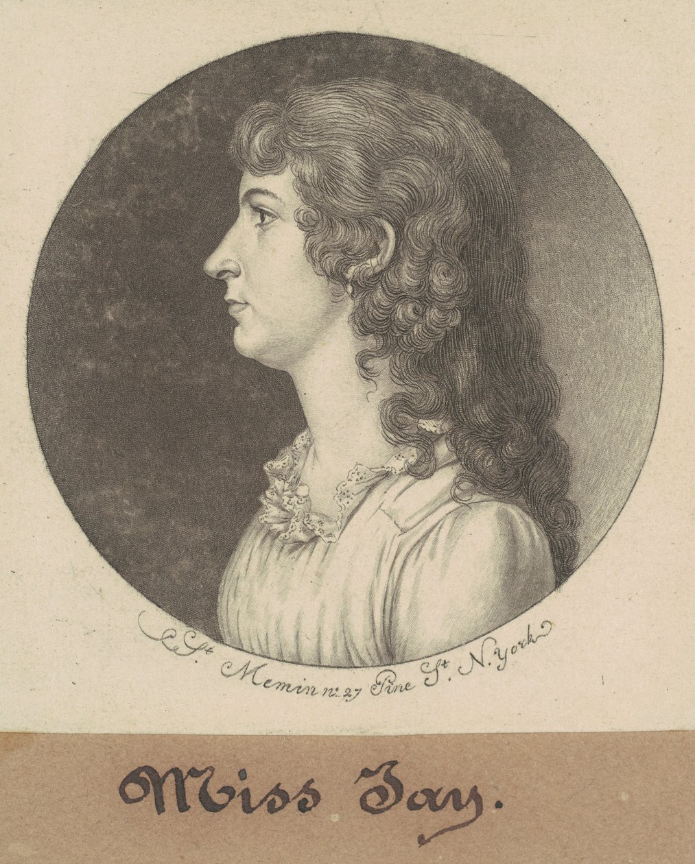 Maria Jay alkotó: Charles B. J. Févret de Saint Mémin