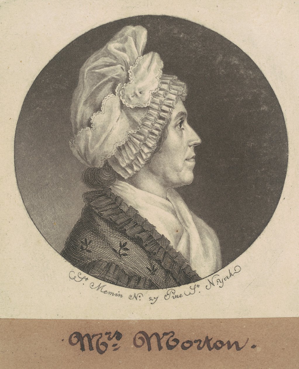 Maria Sophia Kemper Morton alkotó: Charles B. J. Févret de Saint Mémin