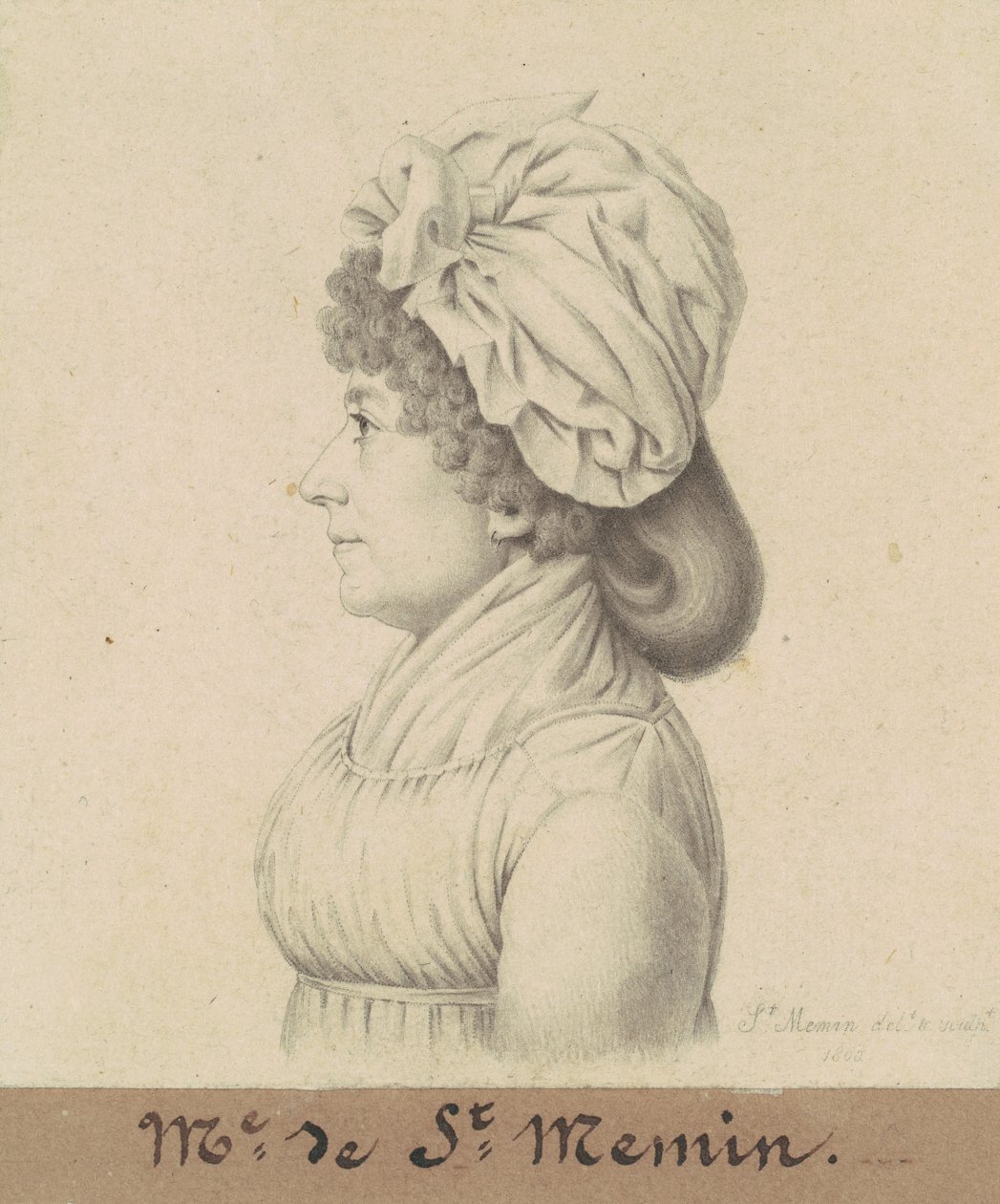 Marie-Victoire Févret of Saint-Mémin alkotó: Charles B. J. Févret de Saint Mémin