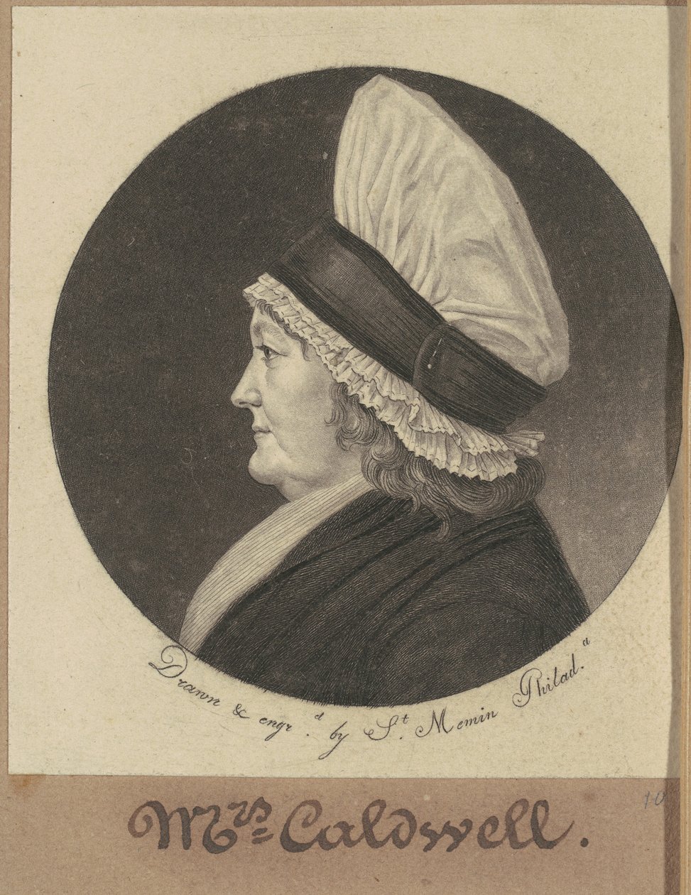 Martha Round Caldwell alkotó: Charles B. J. Févret de Saint Mémin