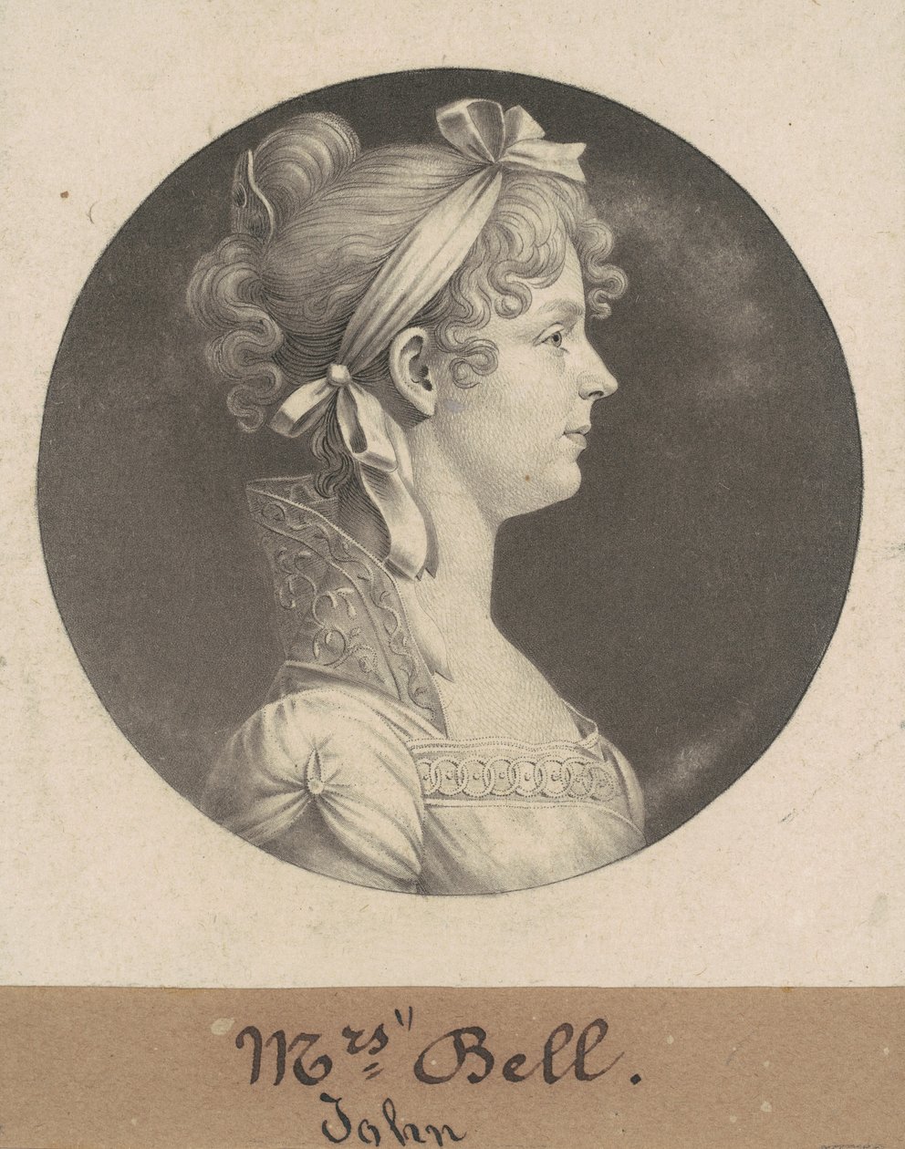 Mary Ann Walker Bell alkotó: Charles B. J. Févret de Saint Mémin