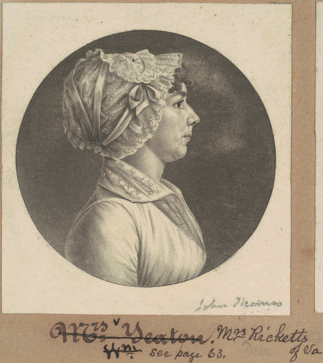 Mary Barr Ricketts alkotó: Charles B. J. Févret de Saint Mémin