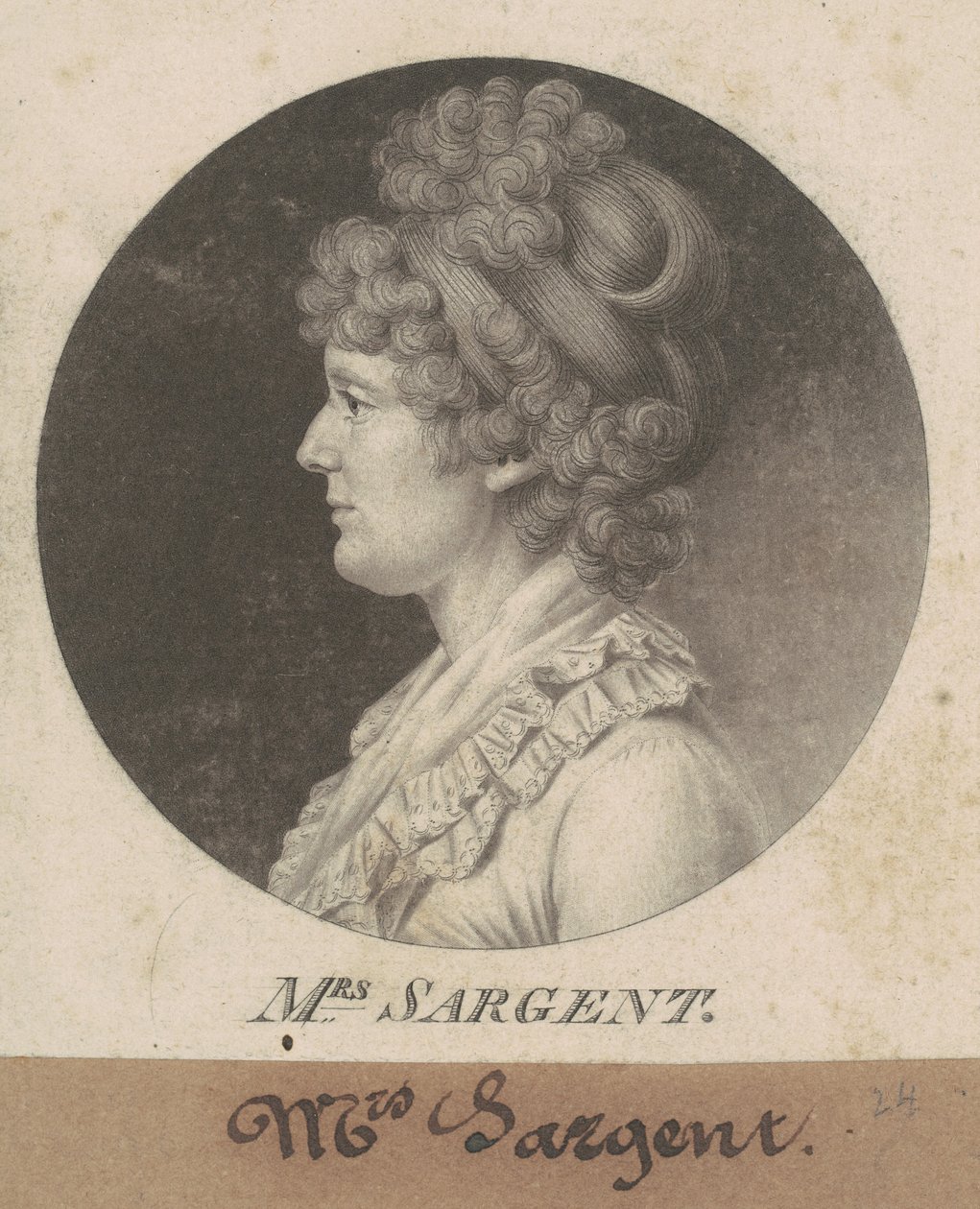 Mary Hawley Macintosh Williams Sargent alkotó: Charles B. J. Févret de Saint Mémin