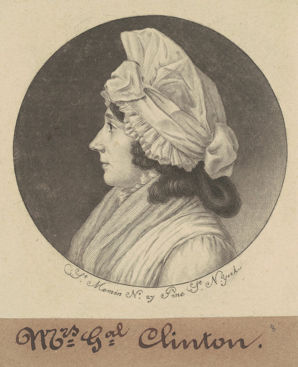 Mary Little Gray Clinton alkotó: Charles B. J. Févret de Saint Mémin
