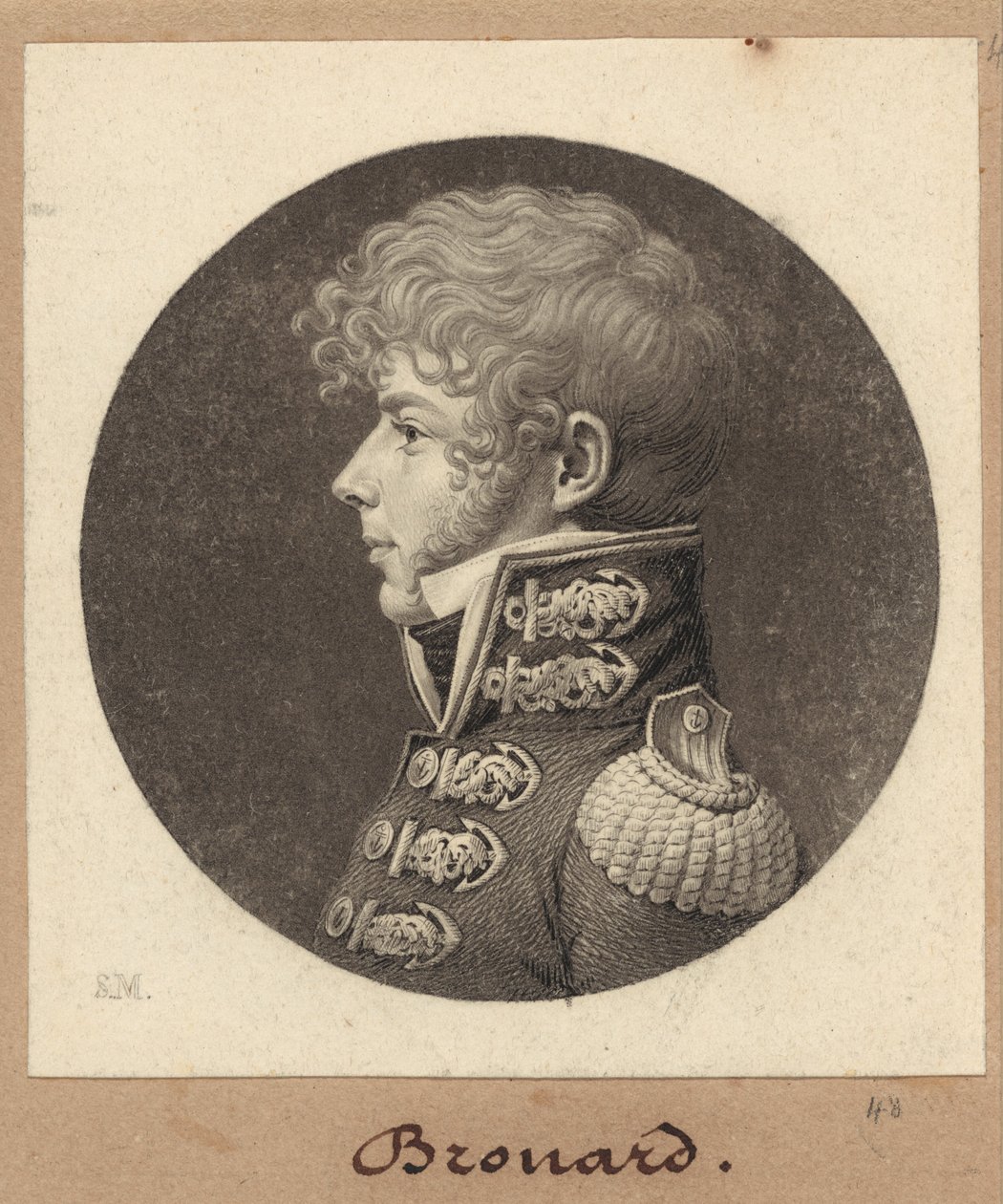 Michel Angelique Brouard alkotó: Charles B. J. Févret de Saint Mémin