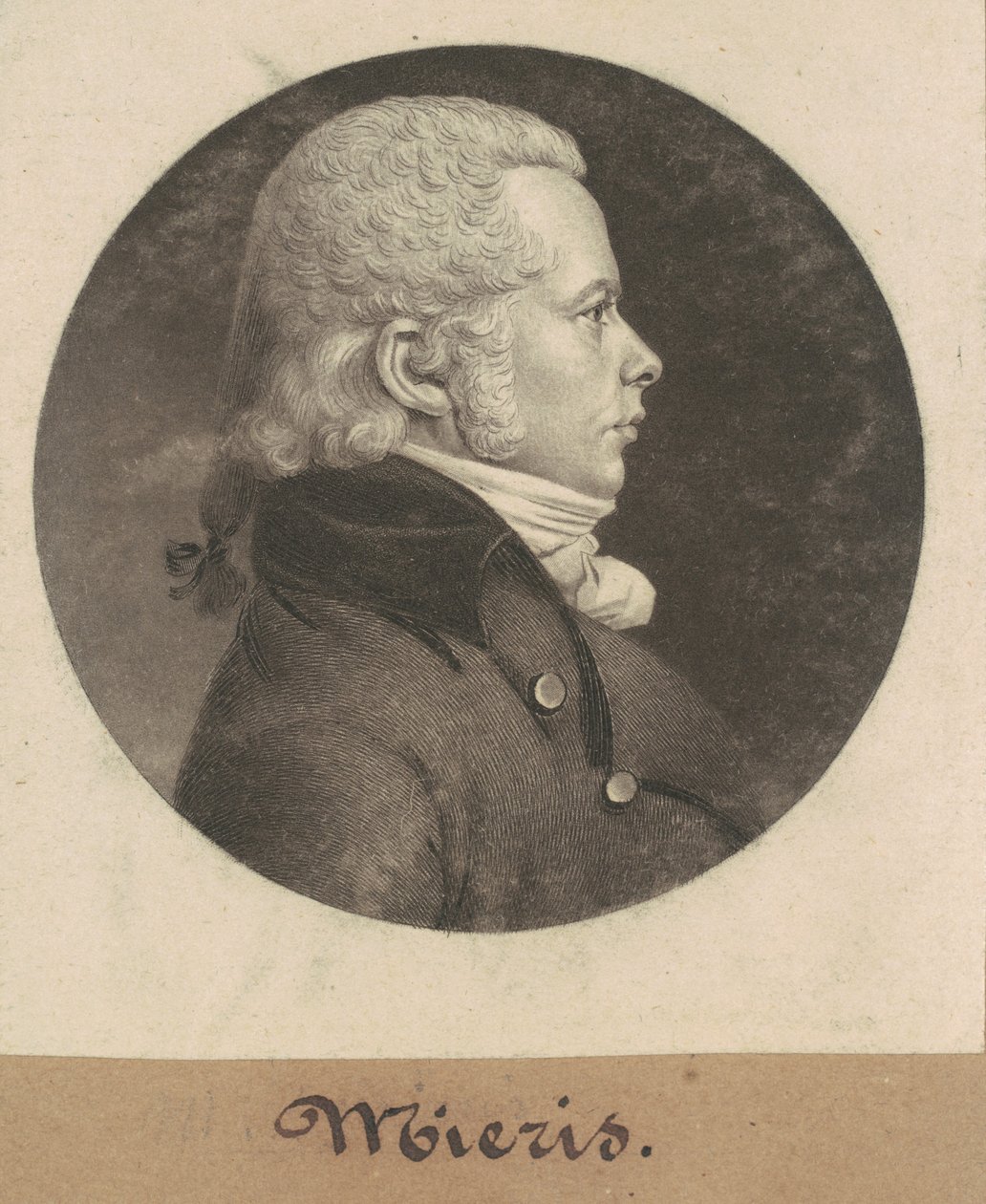 Mieris alkotó: Charles B. J. Févret de Saint Mémin