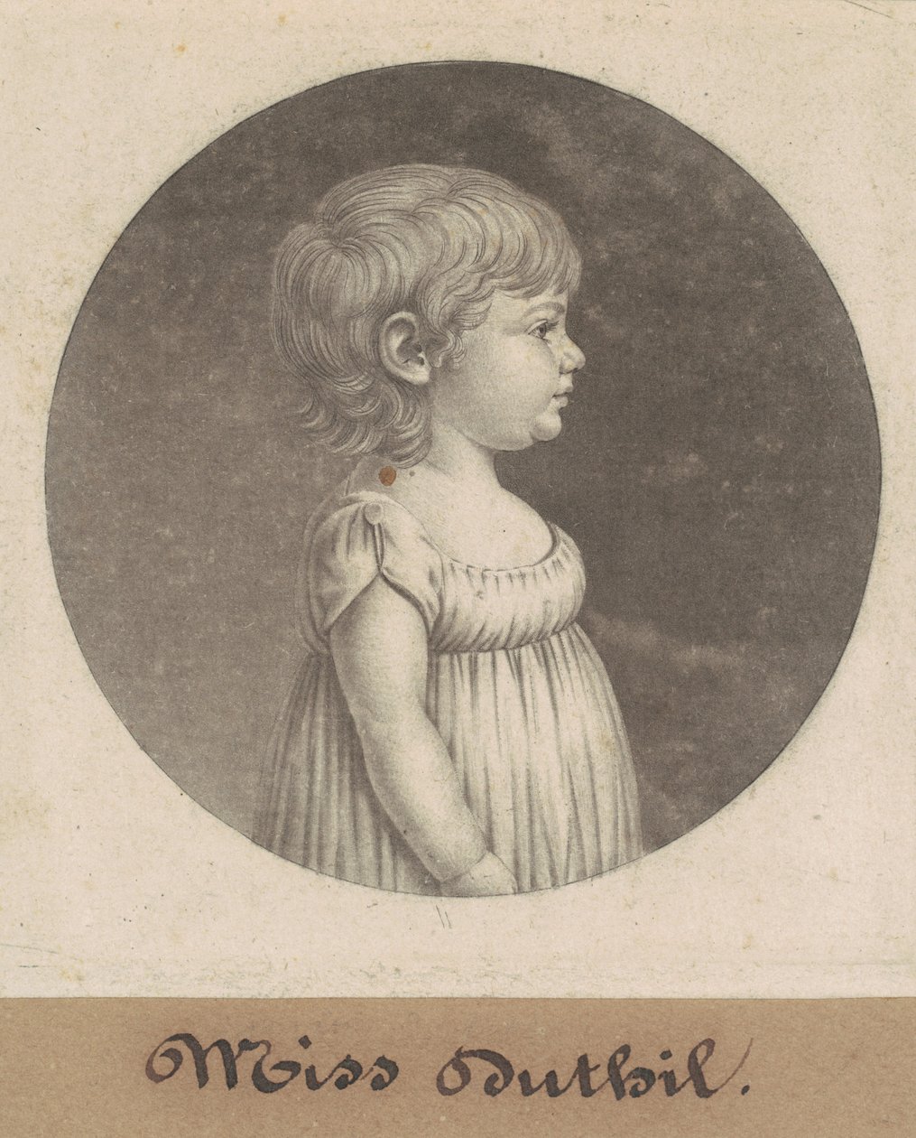 Dutilh kisasszony alkotó: Charles B. J. Févret de Saint Mémin