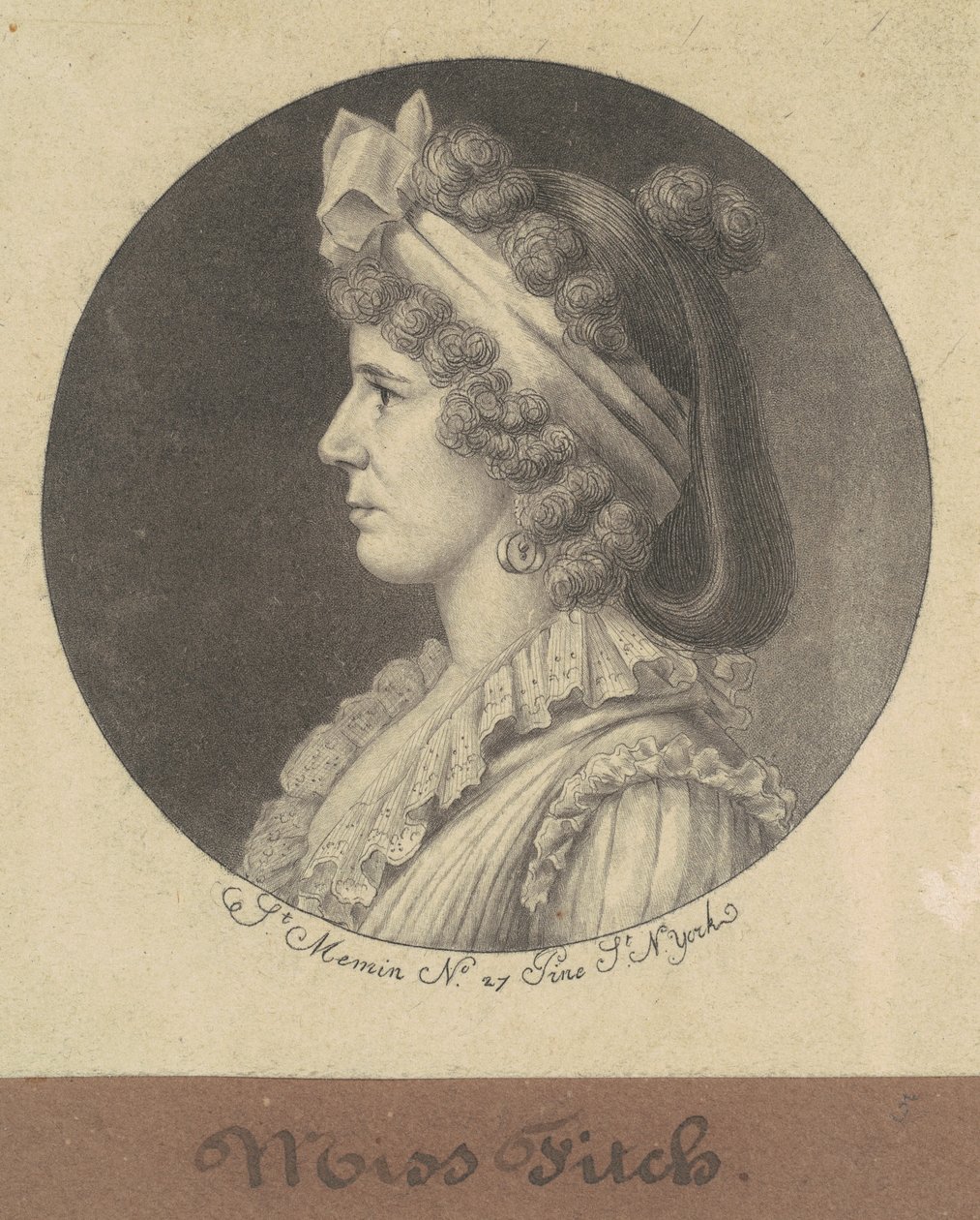 Fitch kisasszony alkotó: Charles B. J. Févret de Saint Mémin