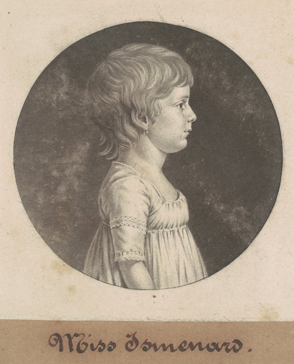 Ismenard kisasszony alkotó: Charles B. J. Févret de Saint Mémin