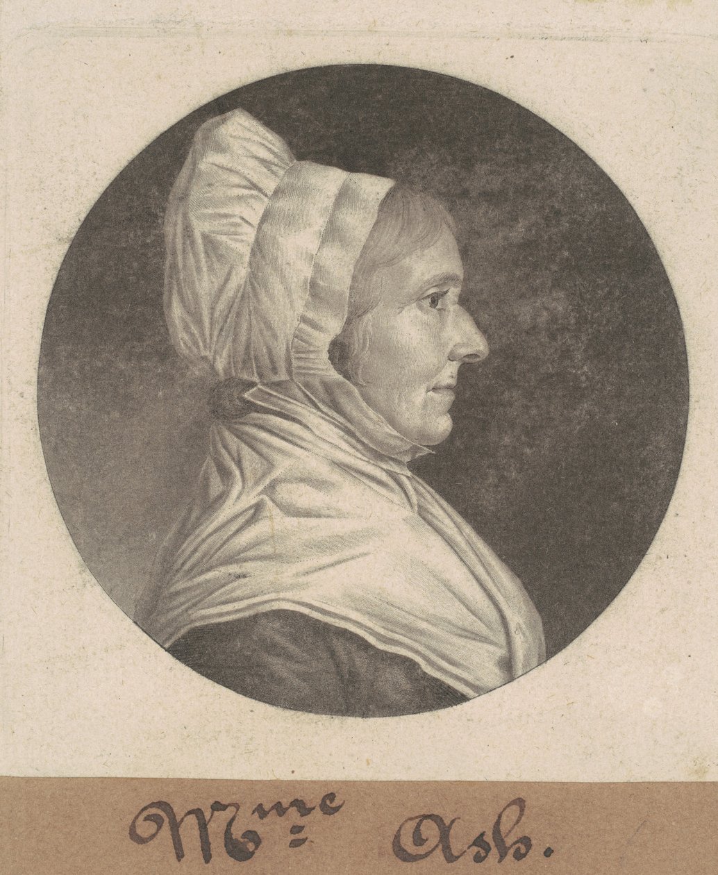 Mrs. Ash alkotó: Charles B. J. Févret de Saint Mémin