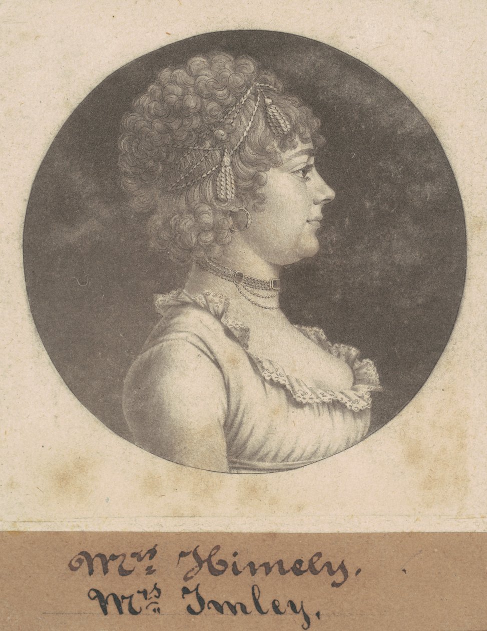 Mrs. James Henderson Imlay alkotó: Charles B. J. Févret de Saint Mémin