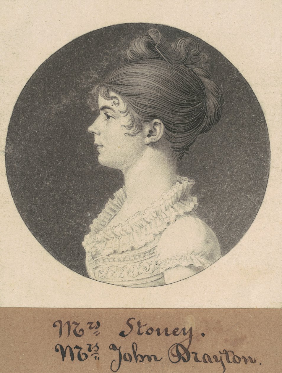 Mrs. William Drayton alkotó: Charles B. J. Févret de Saint Mémin