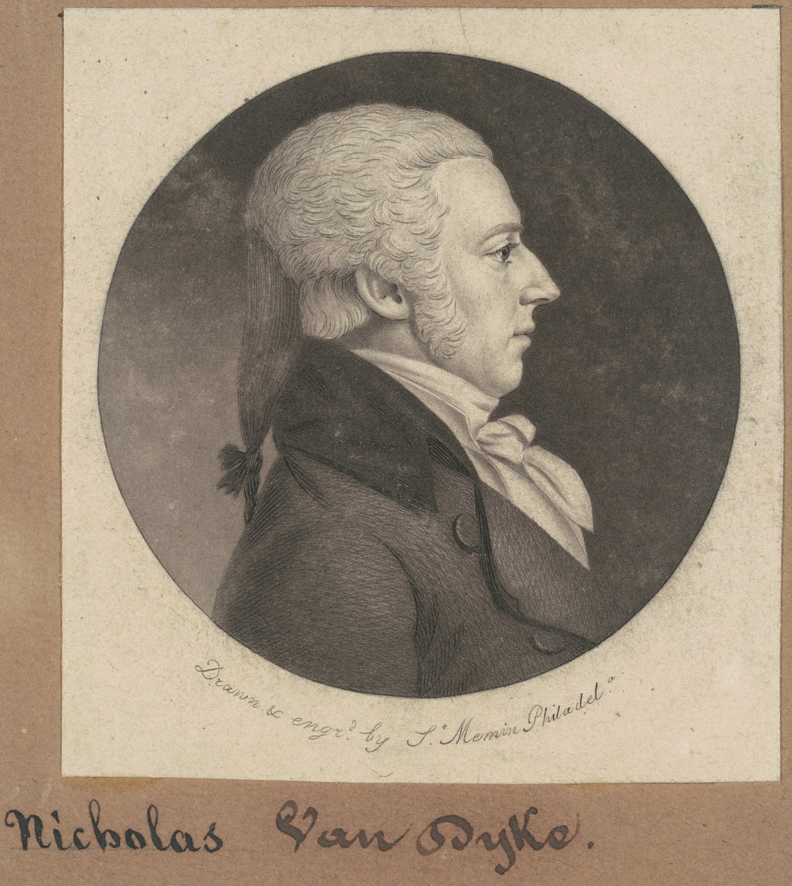Nicholas Van Dyke alkotó: Charles B. J. Févret de Saint Mémin