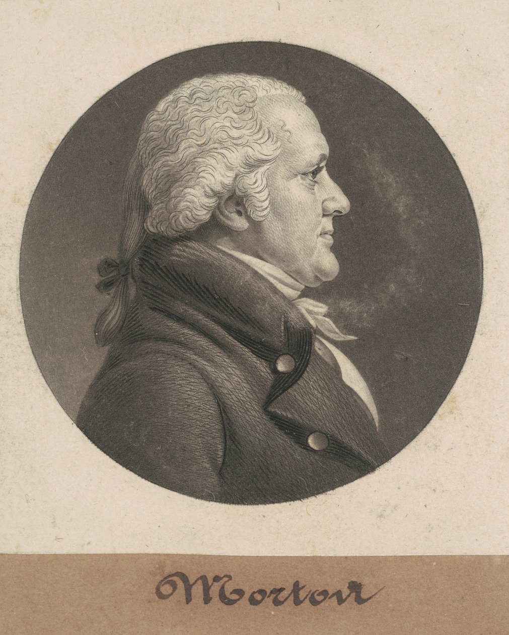 Perez Morton alkotó: Charles B. J. Févret de Saint Mémin