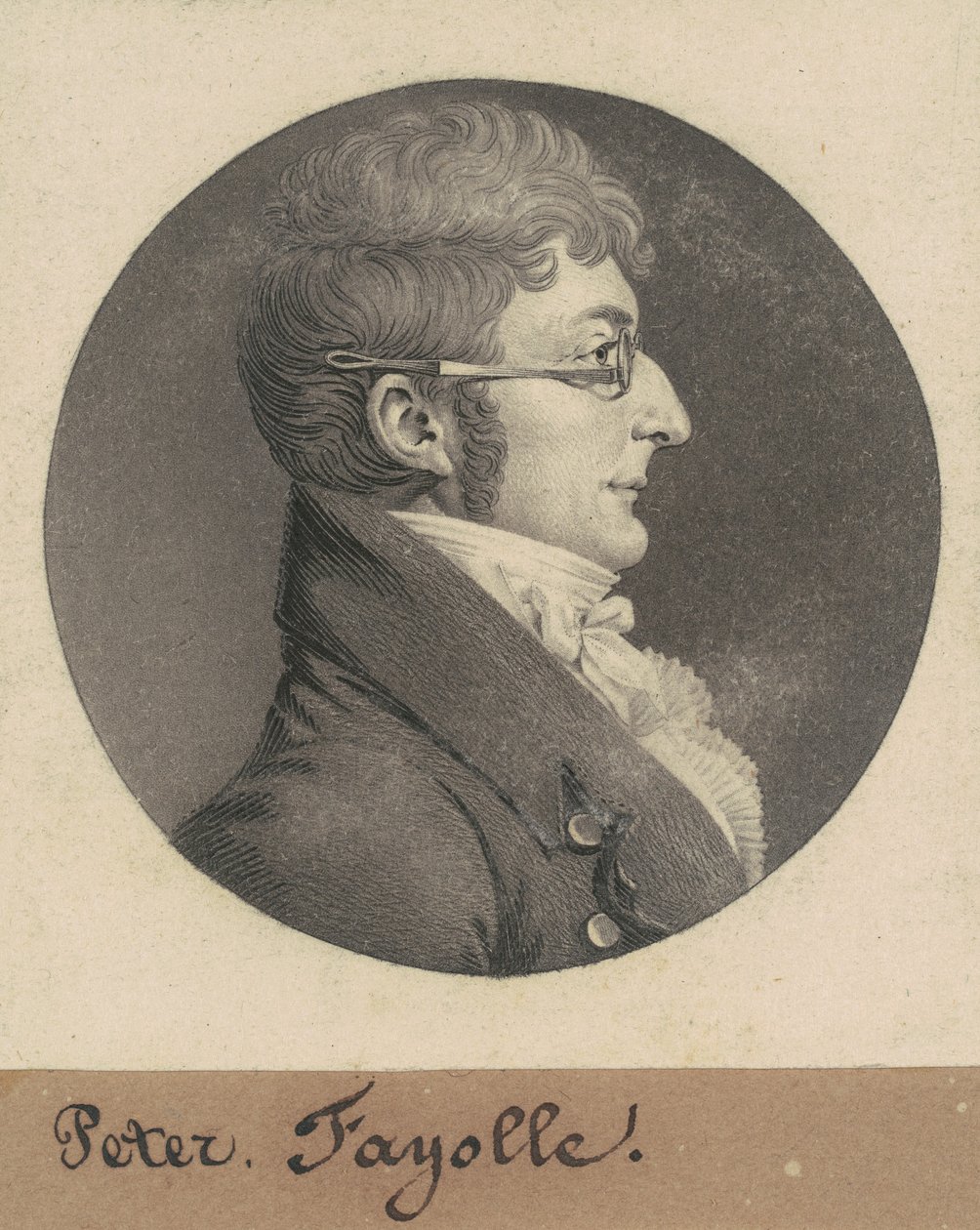 Peter Fayolle alkotó: Charles B. J. Févret de Saint Mémin
