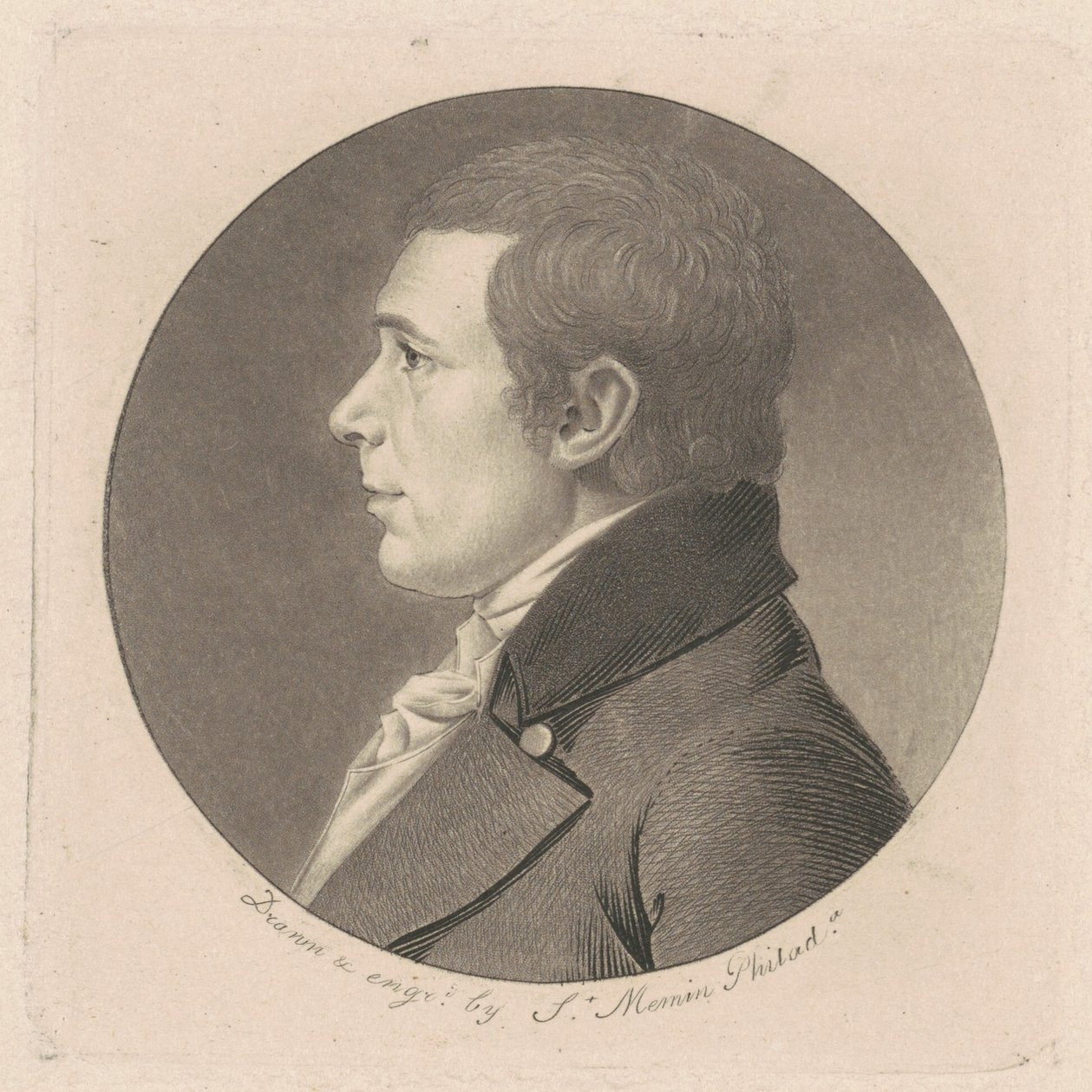 Peter Stephen DuPonceau alkotó: Charles B. J. Févret de Saint Mémin
